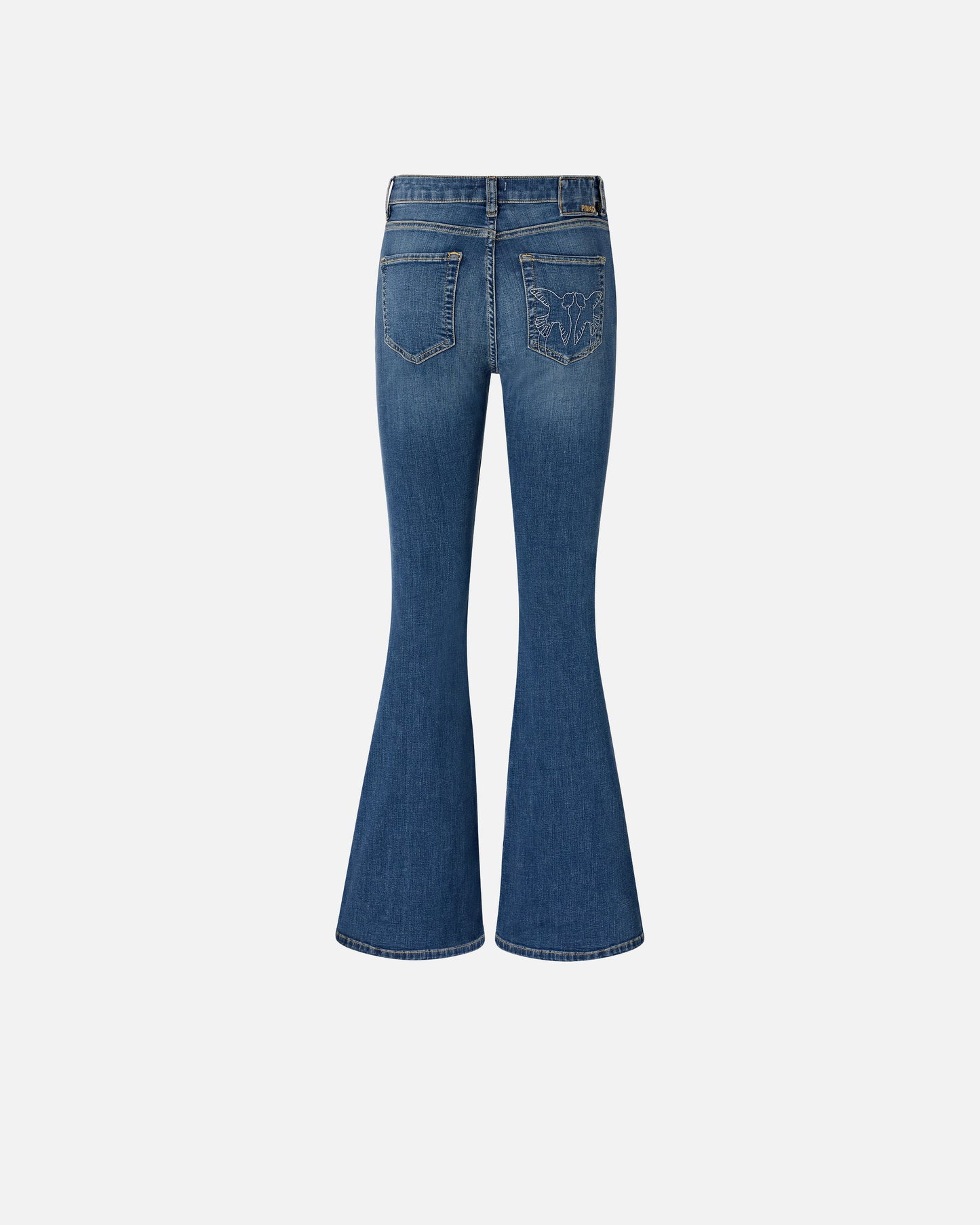Flared stretch denim jeans