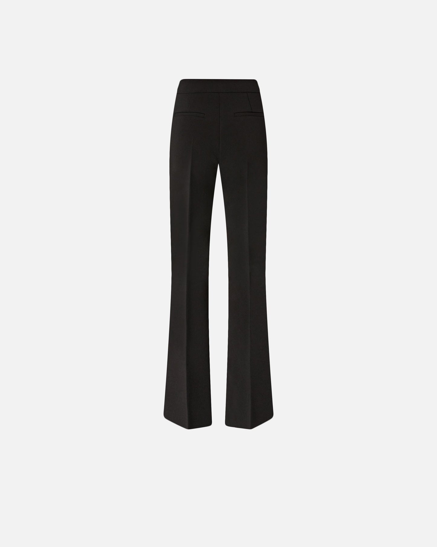 Trousers with pressed pleat detail