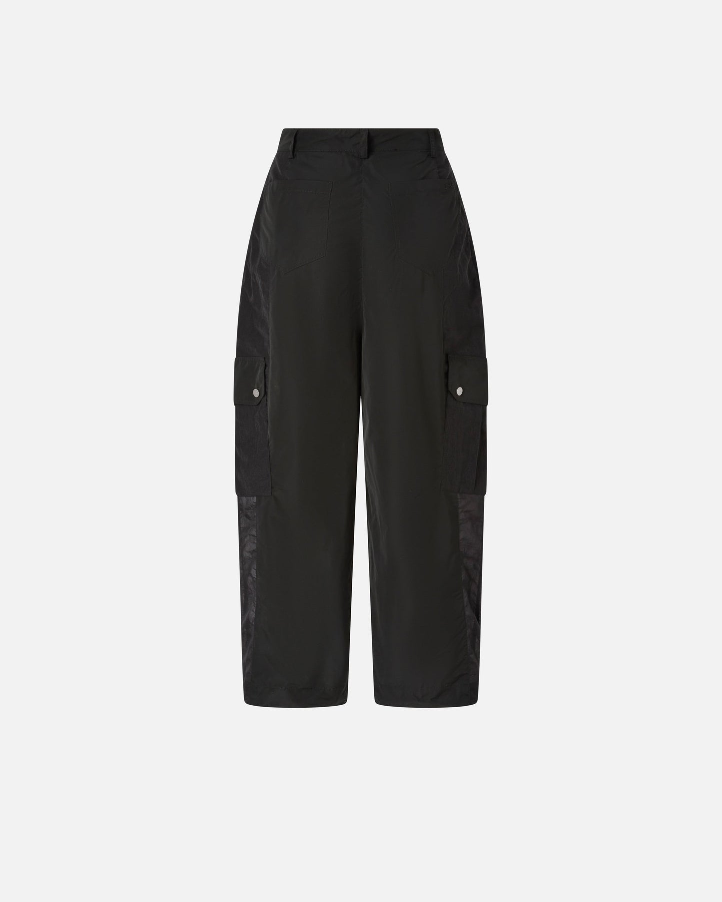Workwear trousers with sheer inserts