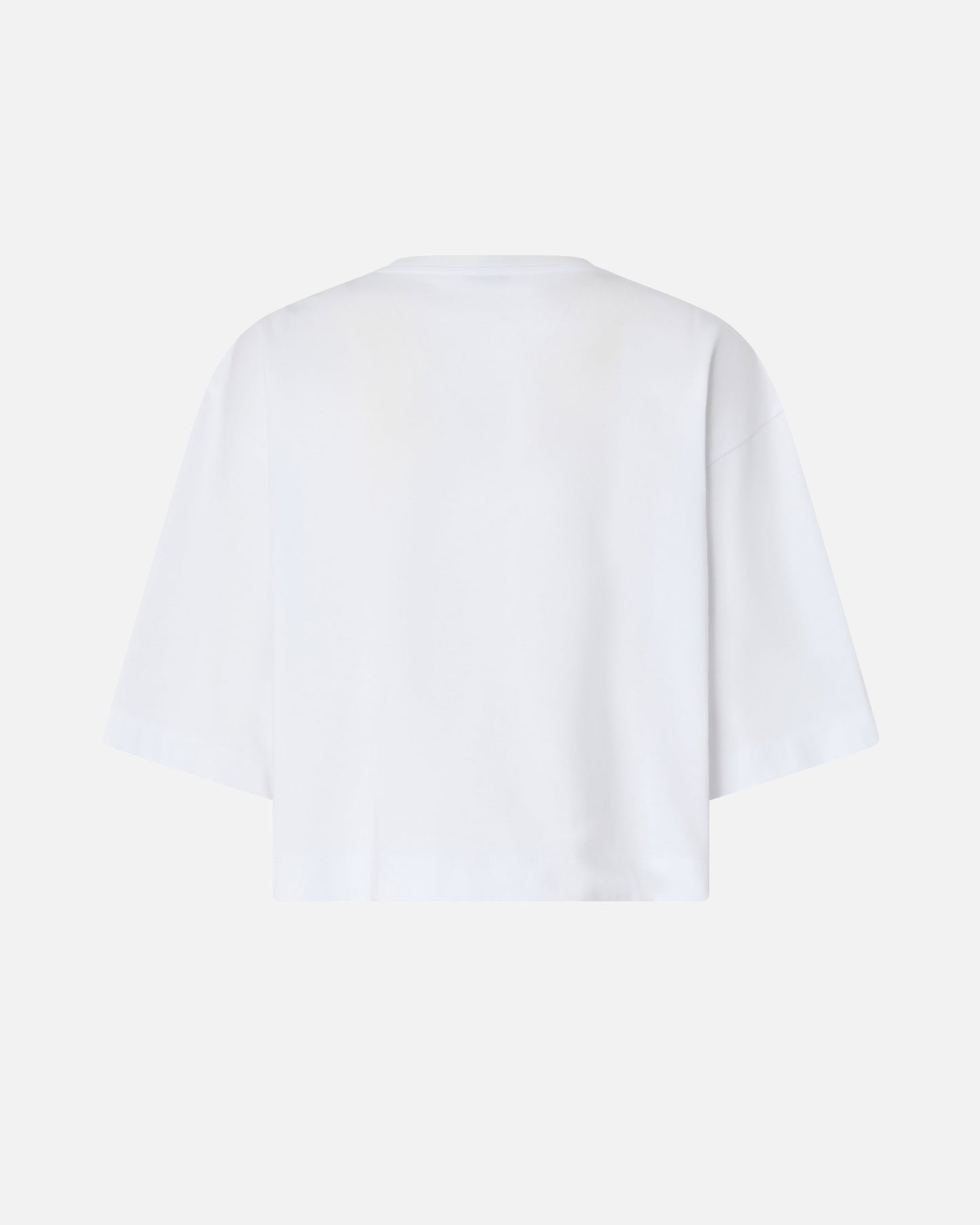 Cropped T-shirt with Love Birds embroidery