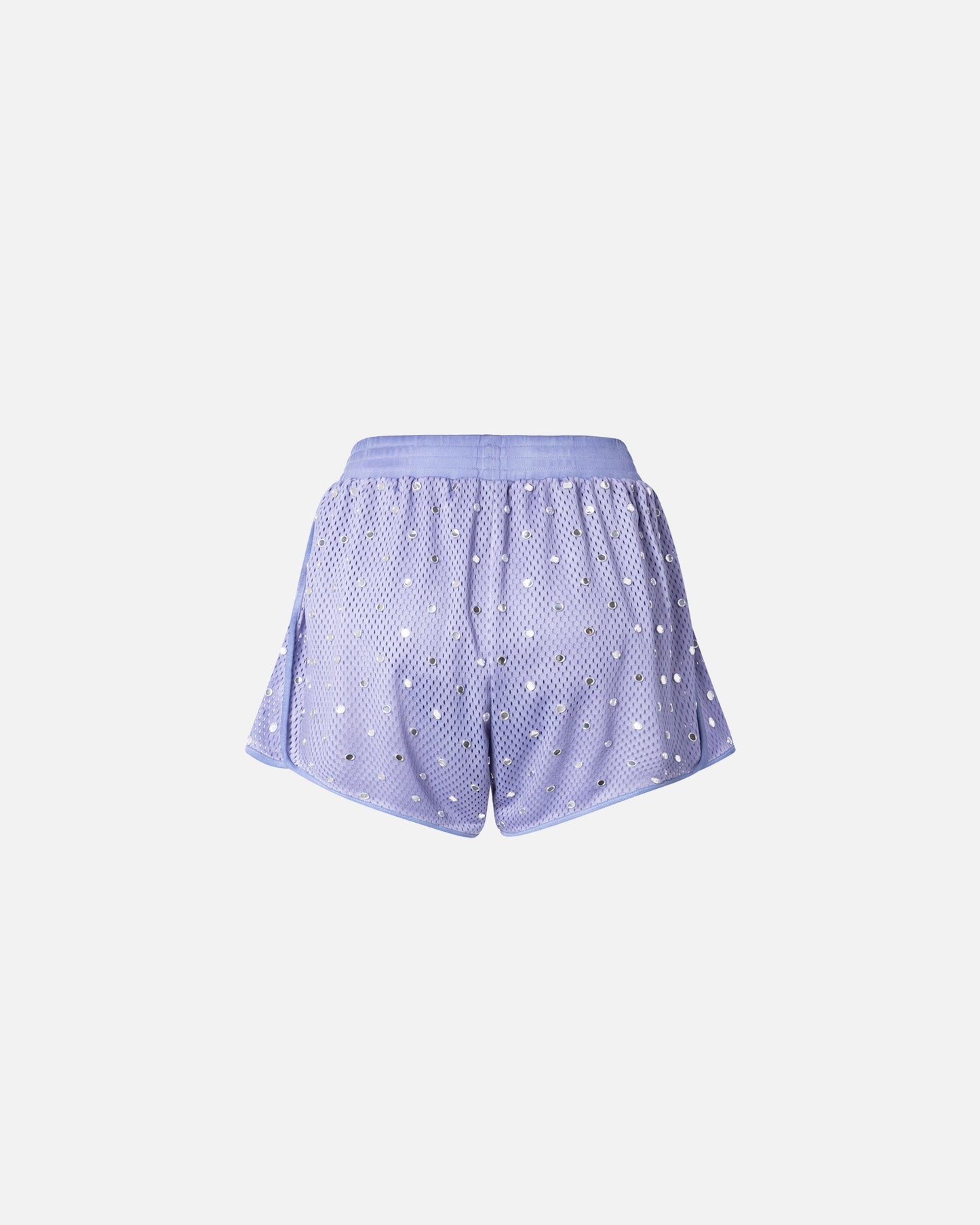 Mesh shorts with mirror detail
