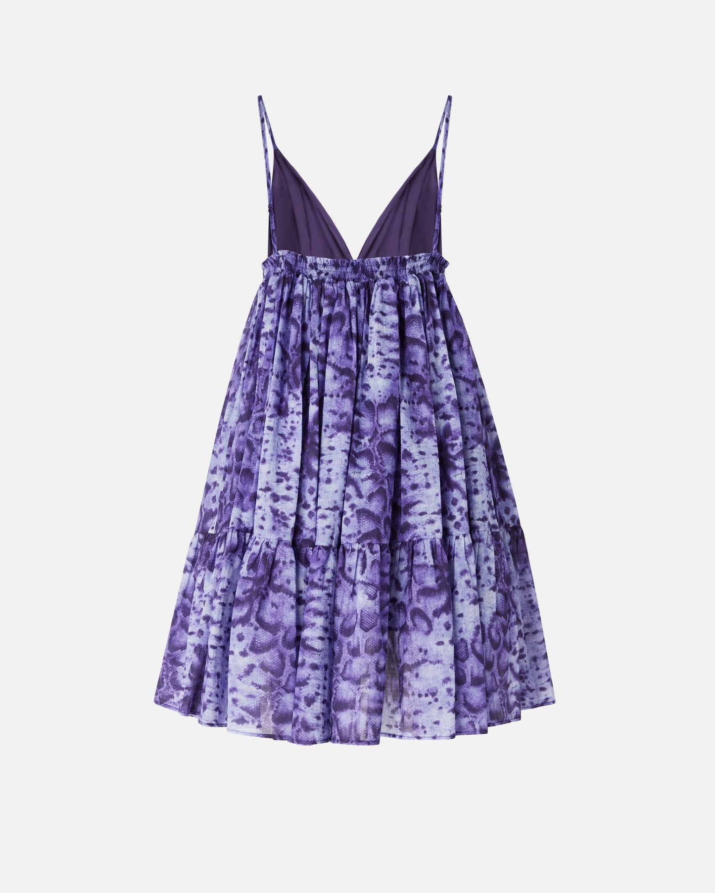 Mini dress with snake print