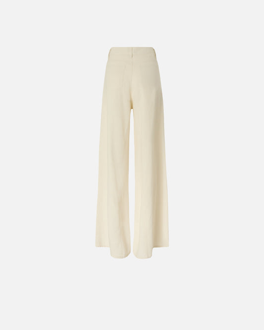 Wide leg linen trousers