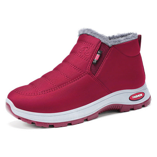Women's Slip-On Fleece-Lined Winter Boots Warm, Waterproof & Anti-Slip