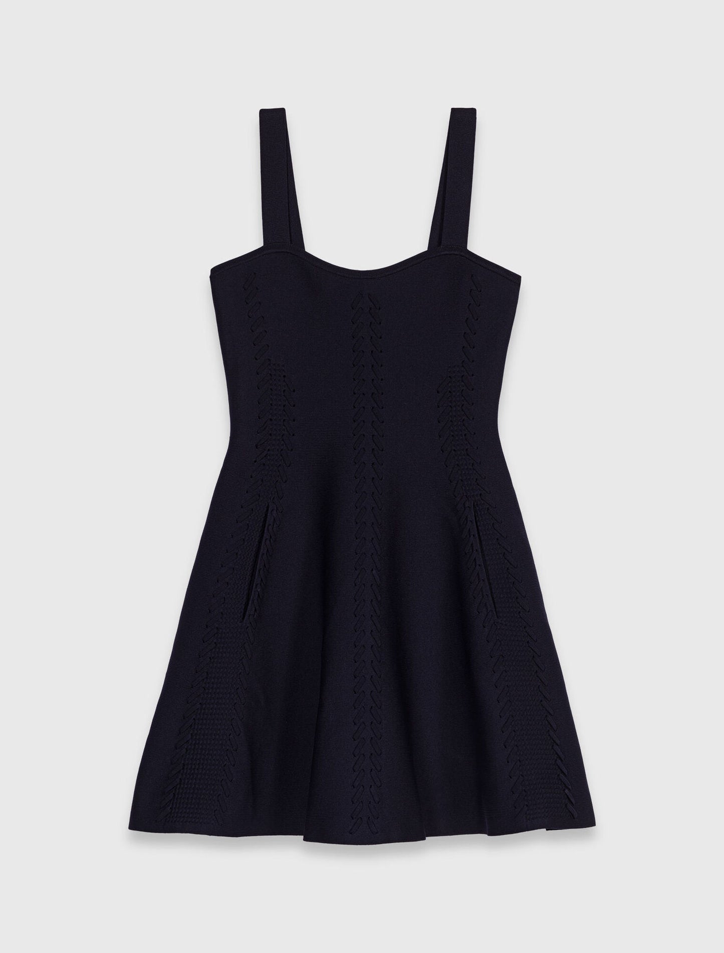Short knitted skater dress