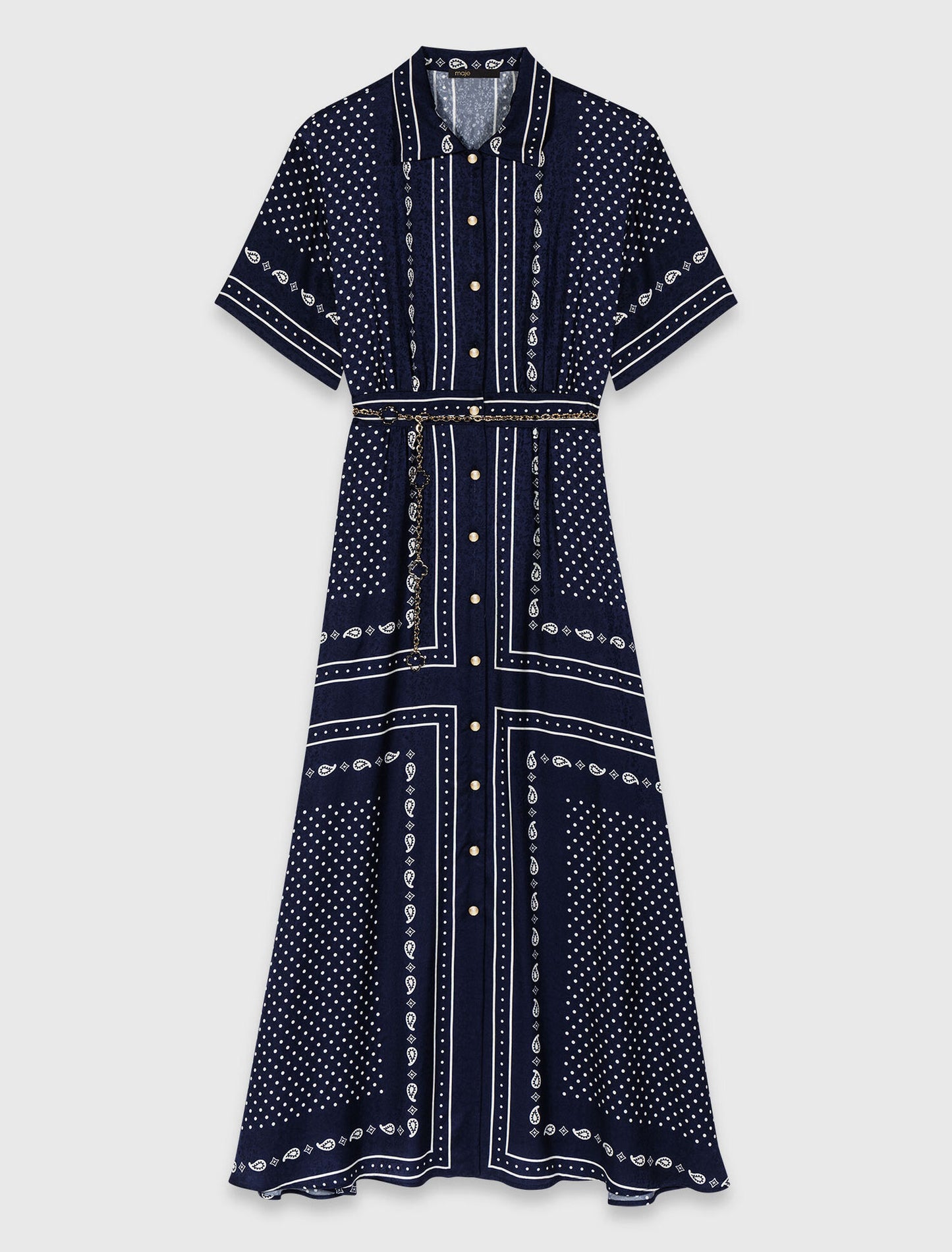 Flowy patterned maxi dress