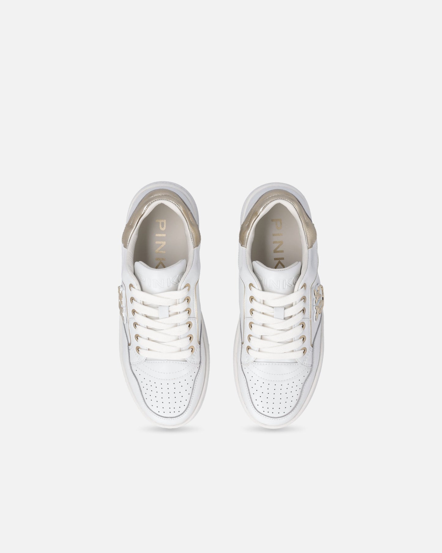 Leather sneakers with Love Birds logo