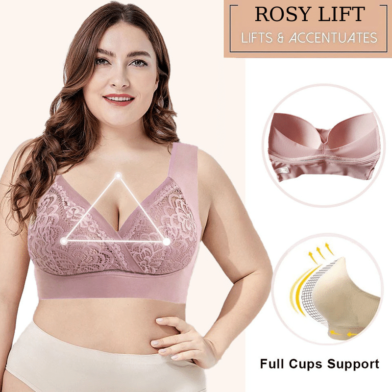 ROSY LIFT BH – Komfort-BH in Übergröße, extra elastisch, ohne Bügel, mit Spitze