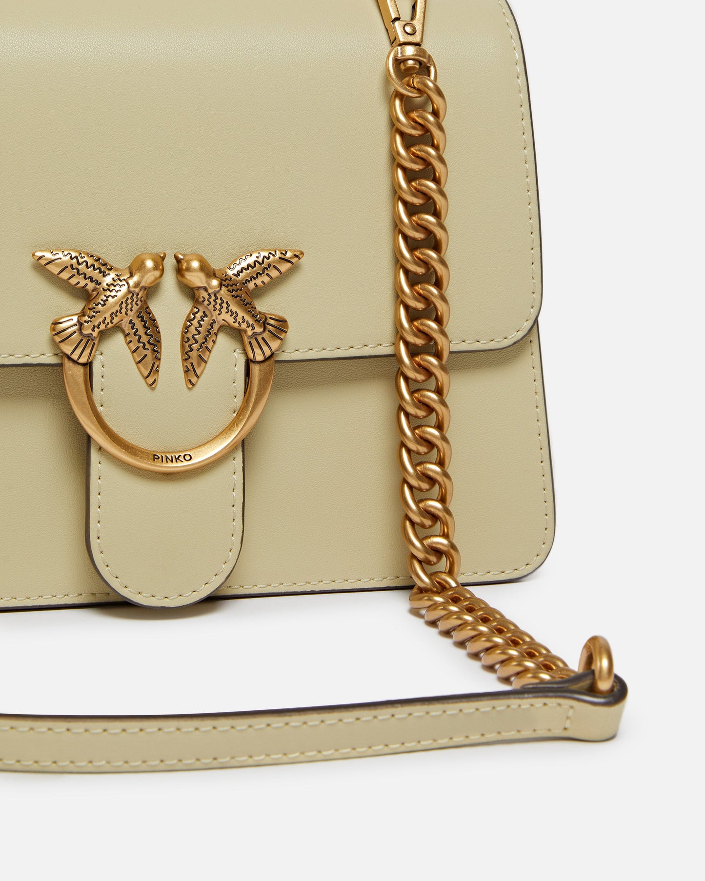 Mini handbag Love Bag Top Handle in leather
