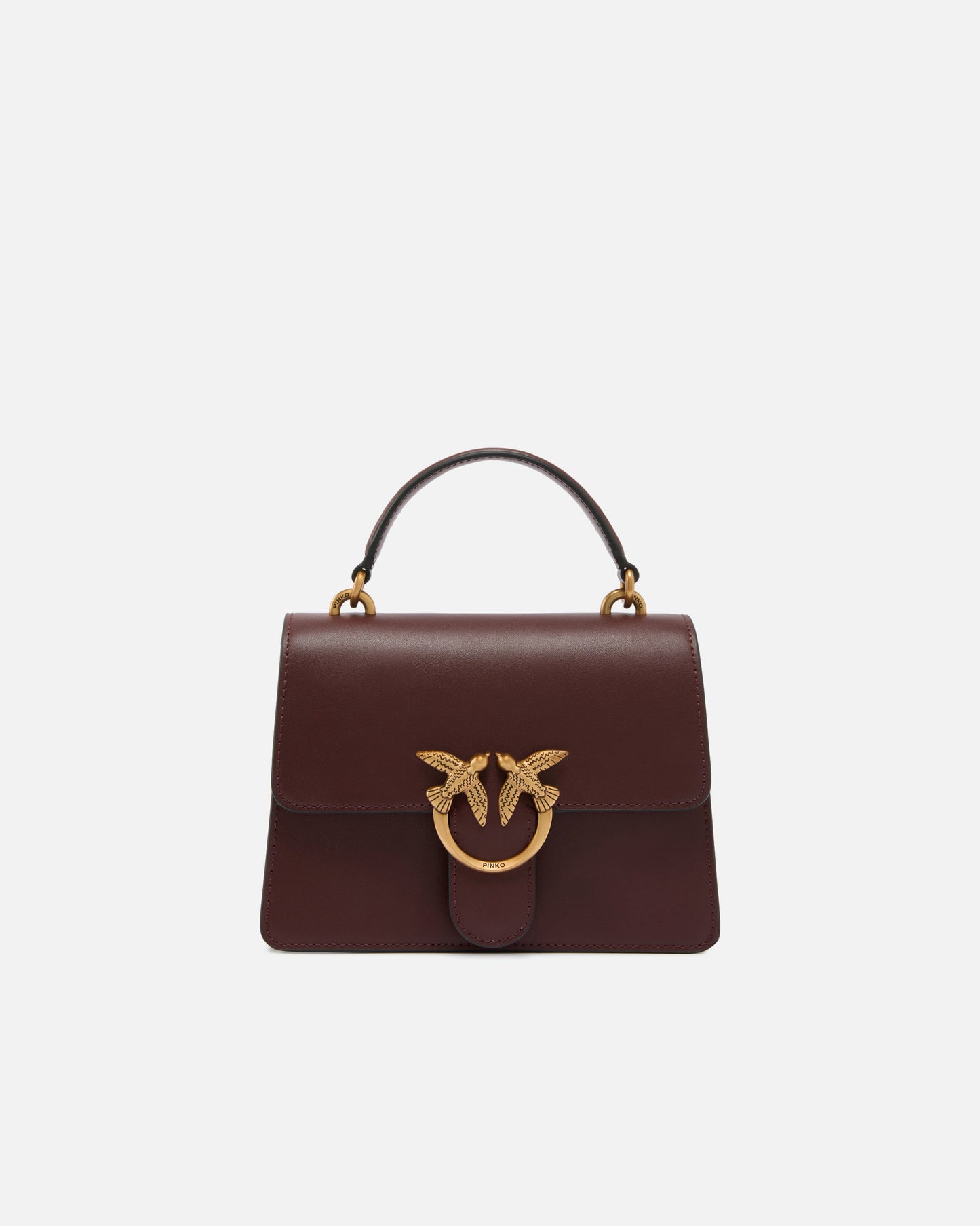 Mini handbag Love Bag Top Handle in leather