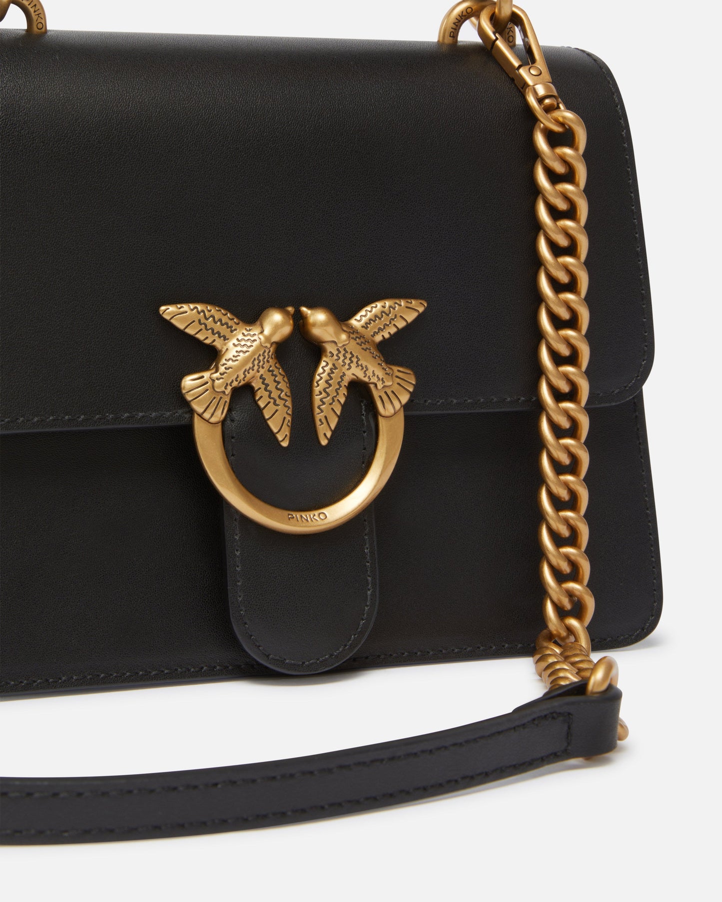 Mini handbag Love Bag Top Handle in leather