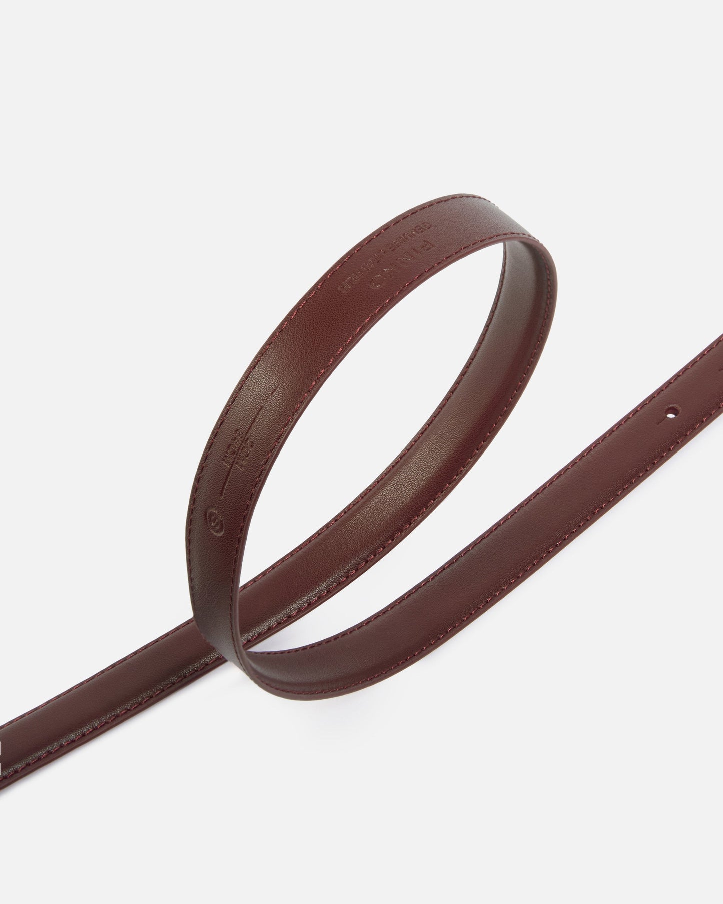 Love Birds thin leather belt 2cm