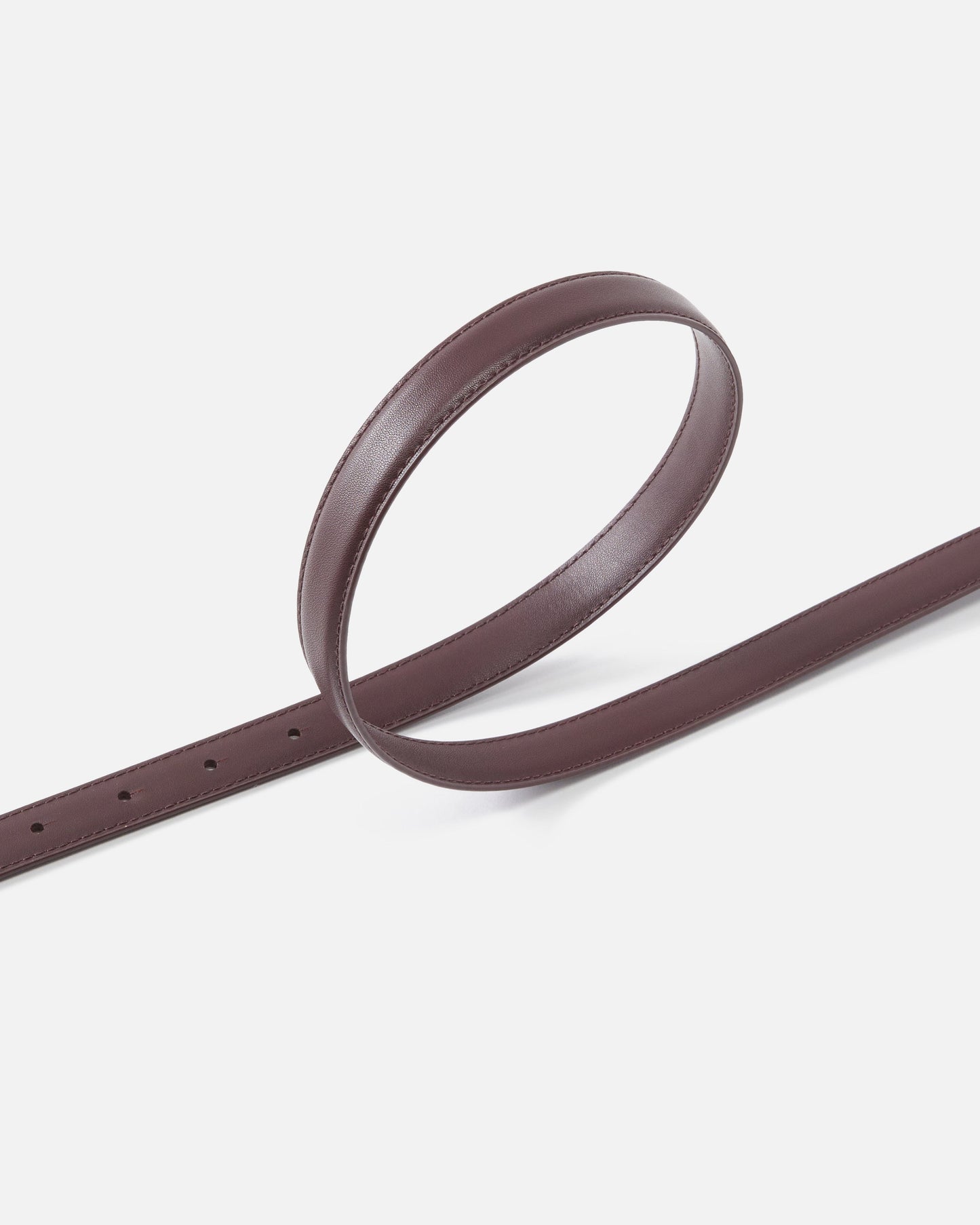 Love Birds thin leather belt 2cm