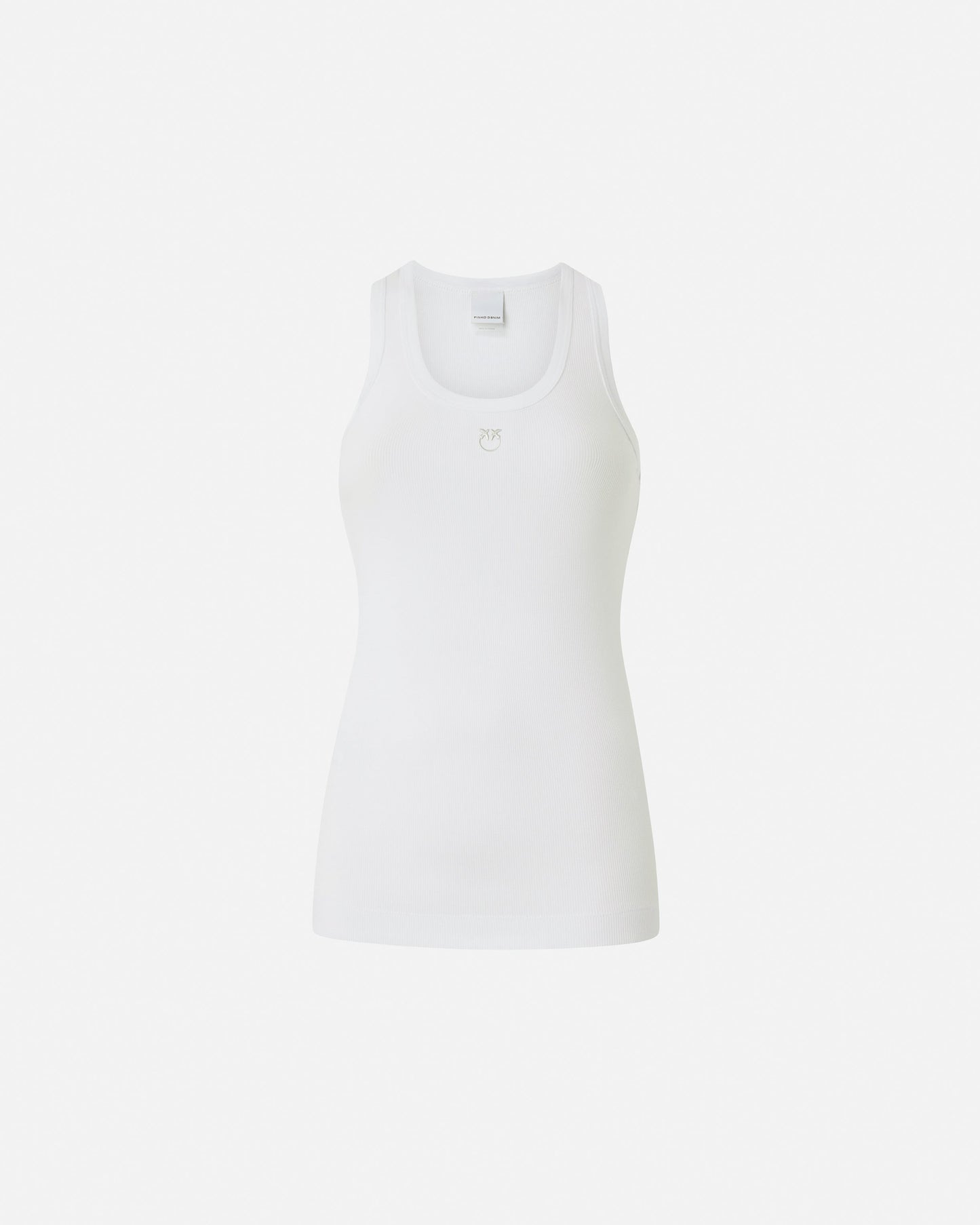Ribbed vest top with birds logo
