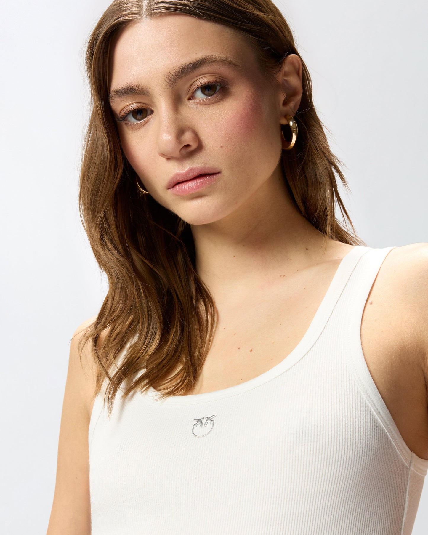 Vest top with Love Birds golden detail