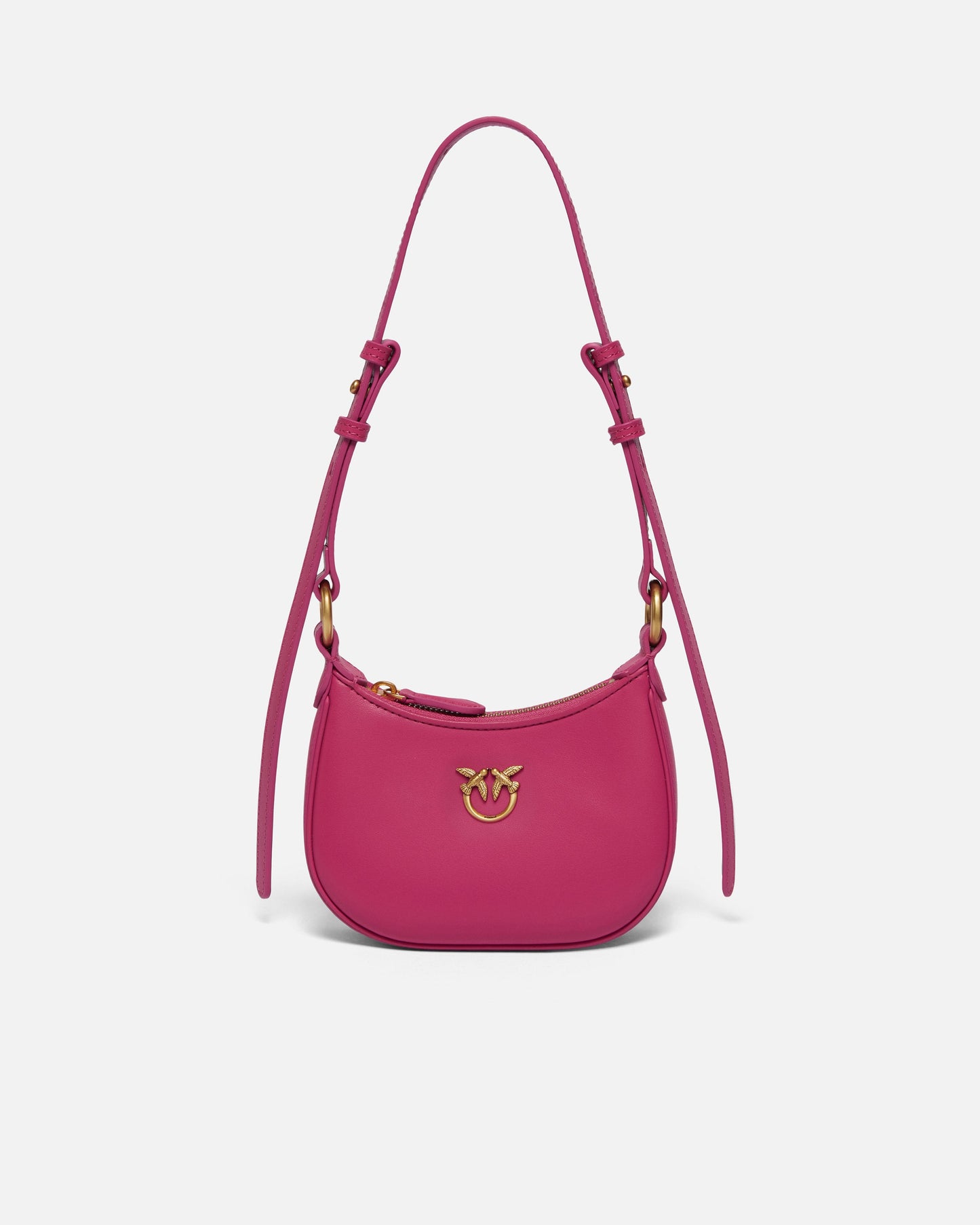 Half Moon baby leather shoulder bag