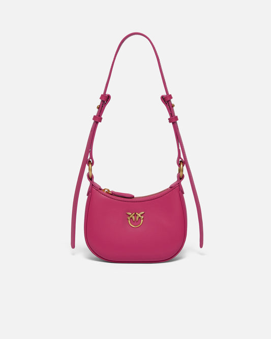 Half Moon baby leather shoulder bag