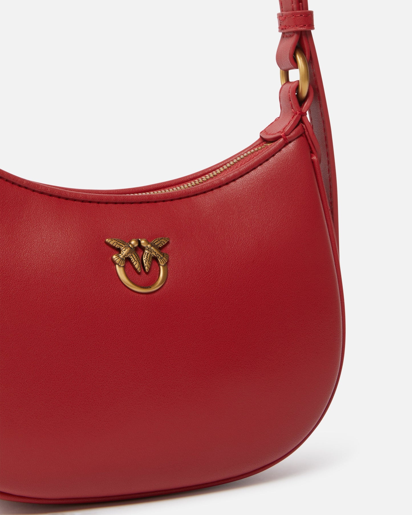 Half Moon baby leather shoulder bag