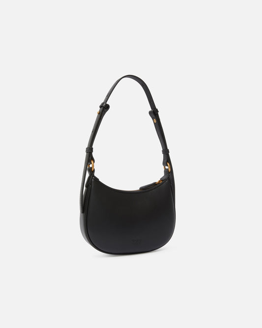 Half Moon baby leather shoulder bag