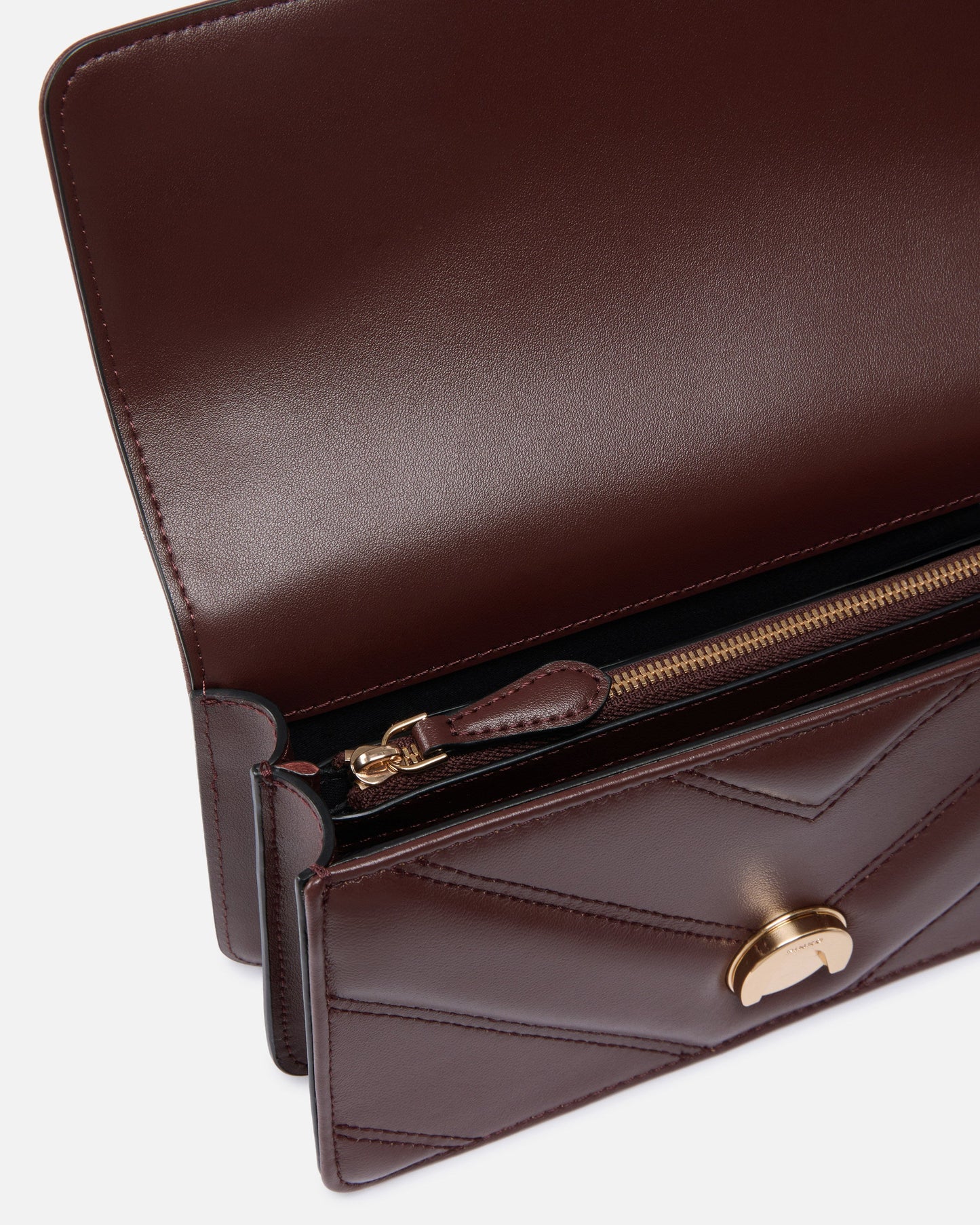 Mini Love Bag One shoulder bag in chevron leather and nappa with triple chain