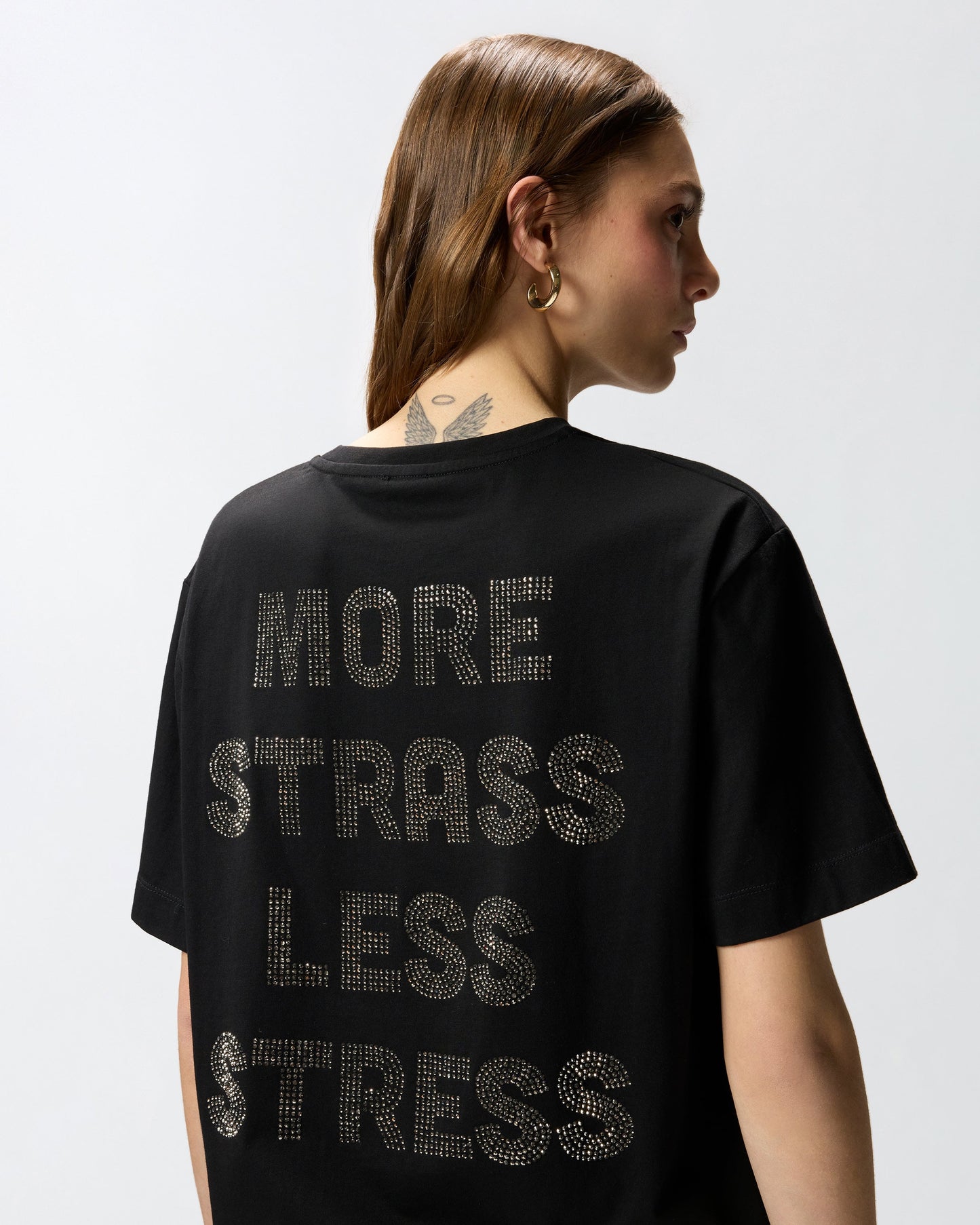 More Strass Less Stress T-shirt