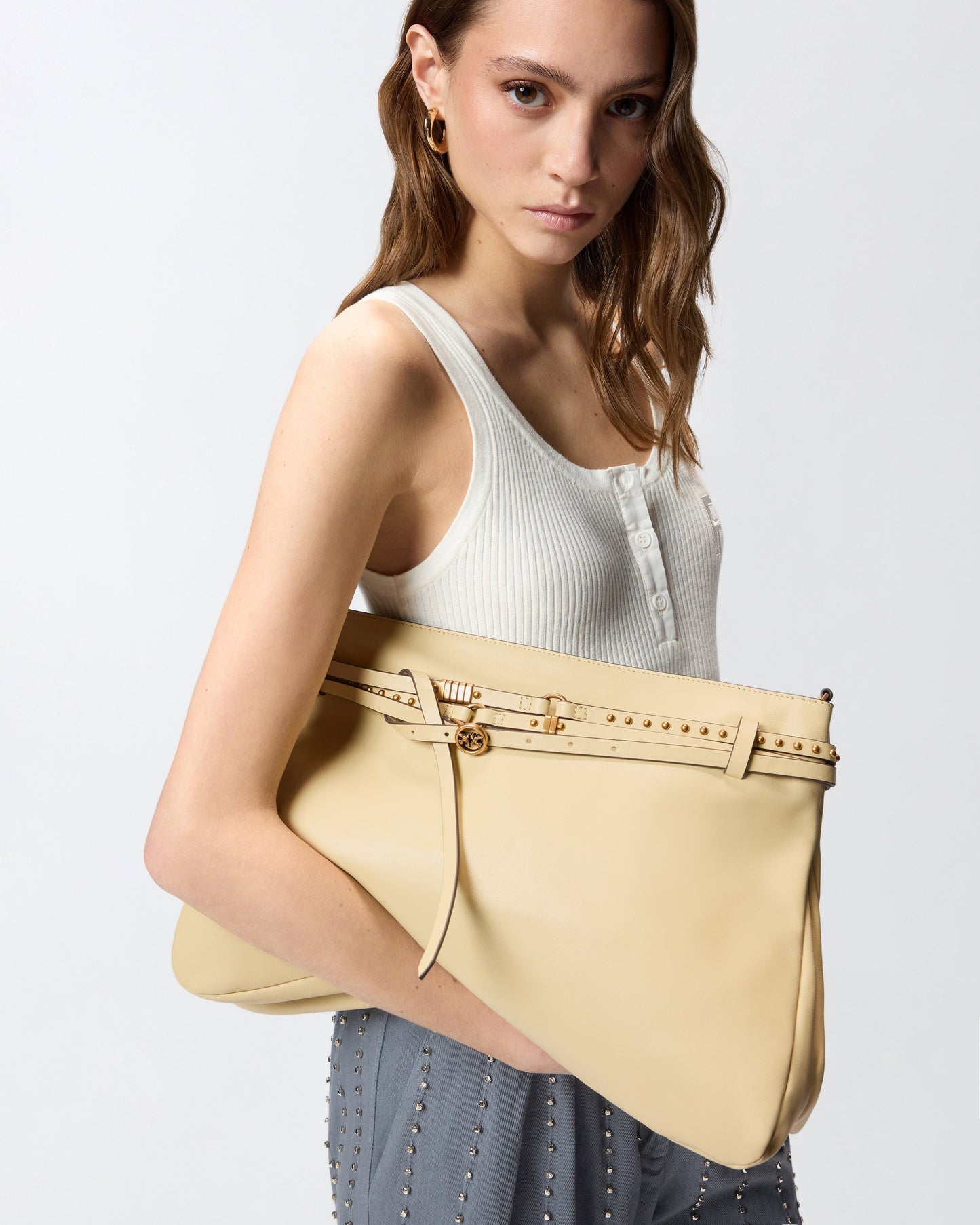 Belt Bag Big large shoulder bag in leather
