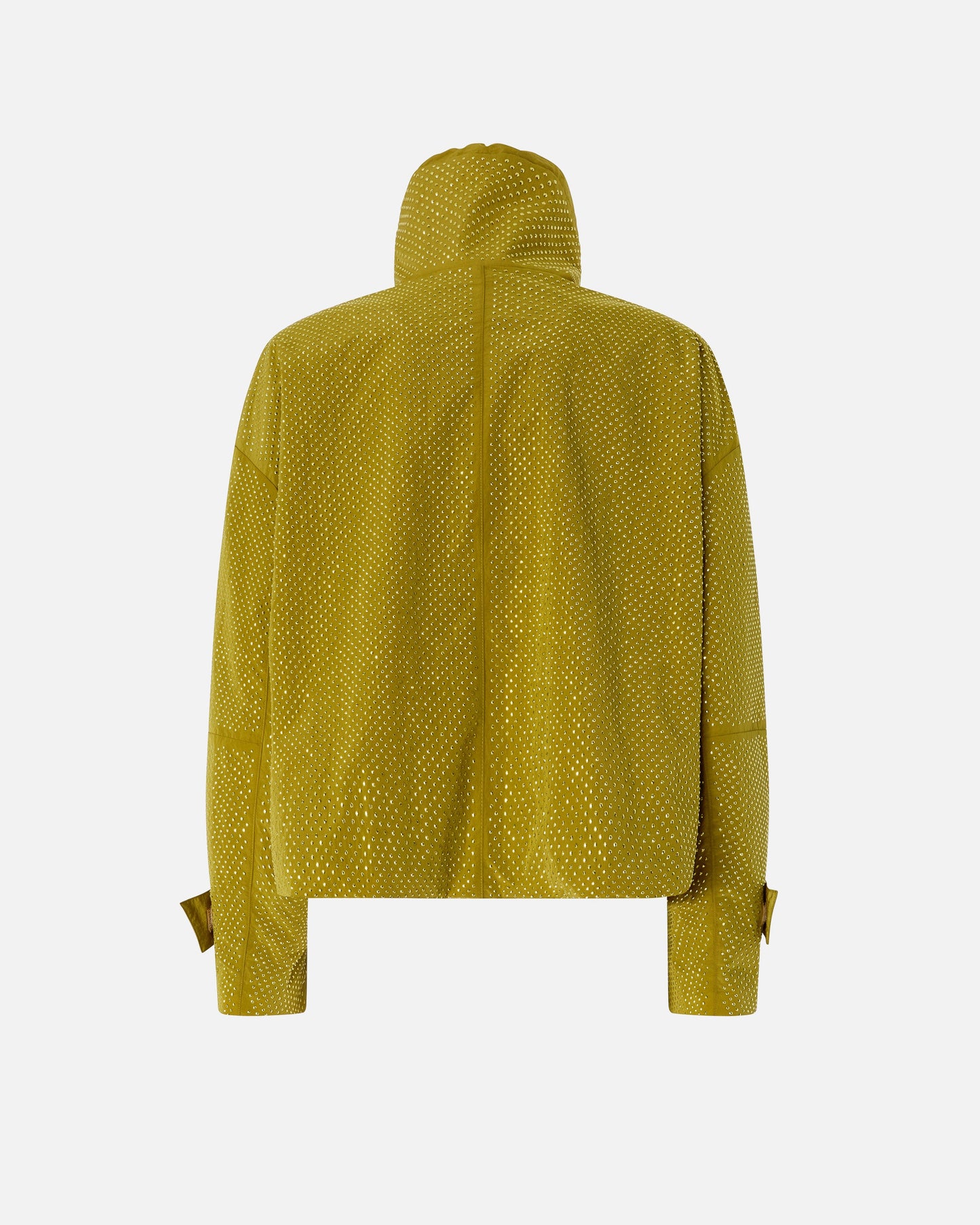 Blouson jacket with all-over micro studs