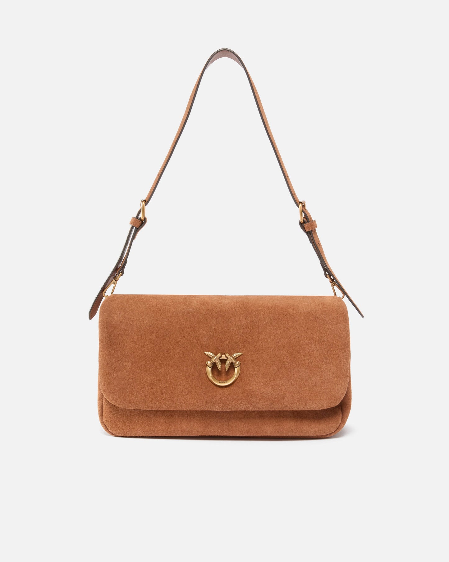 Love Bag Click Soft Horizontal Handle medium crossbody bag in suede