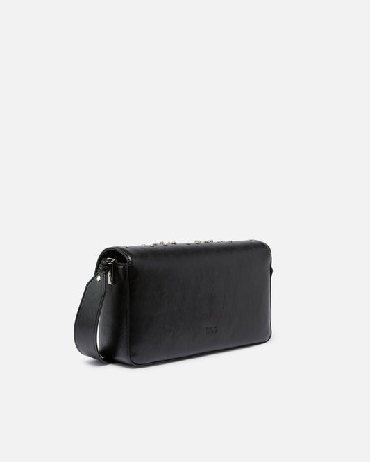 Love Bag Slouchy medium shoulder bag in leather-effect microfibre