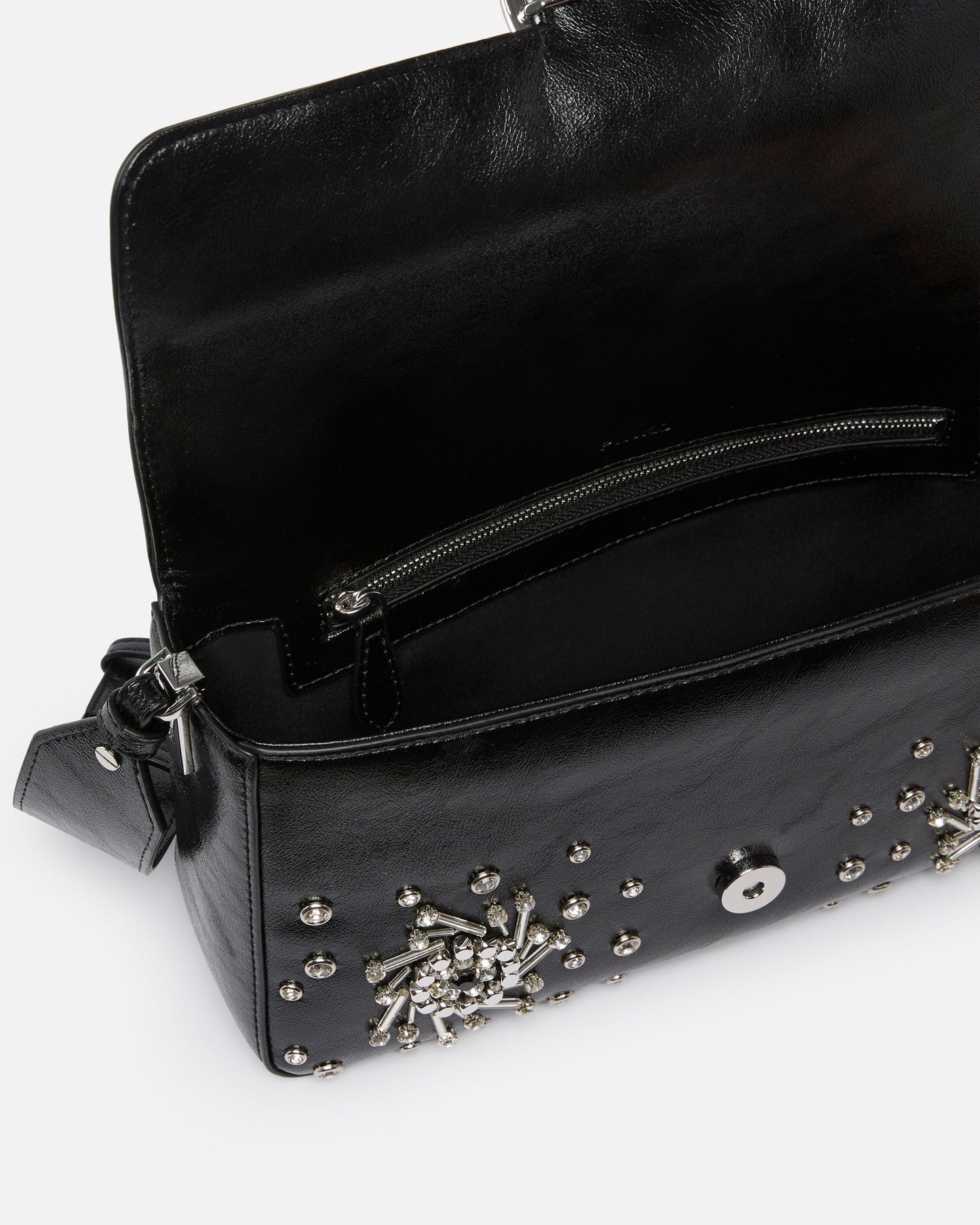 Love Bag Slouchy medium shoulder bag in leather-effect microfibre