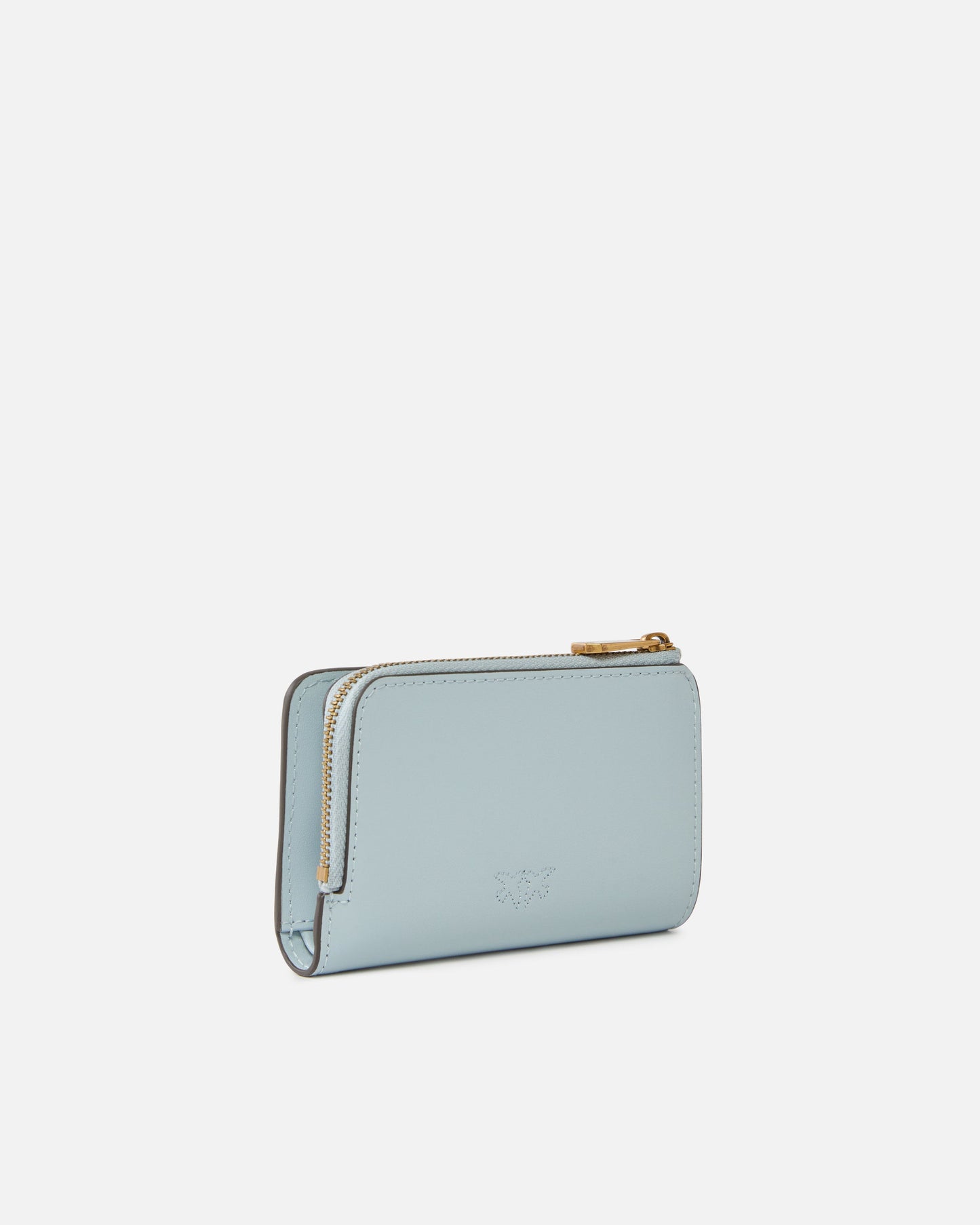 Mini wallet in leather with Love Birds