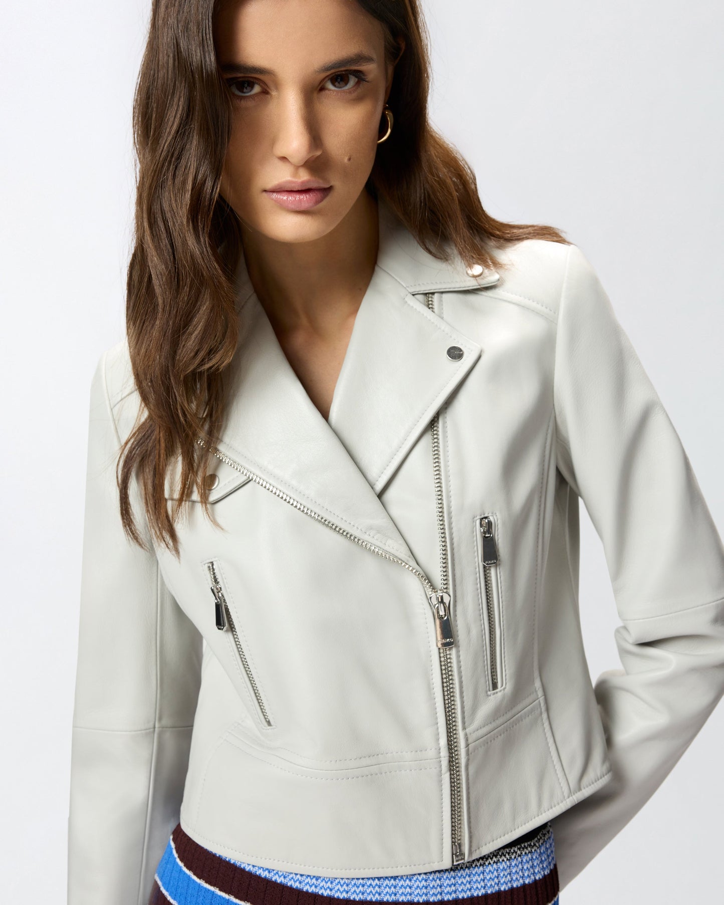 Biker-style jacket in nappa leather