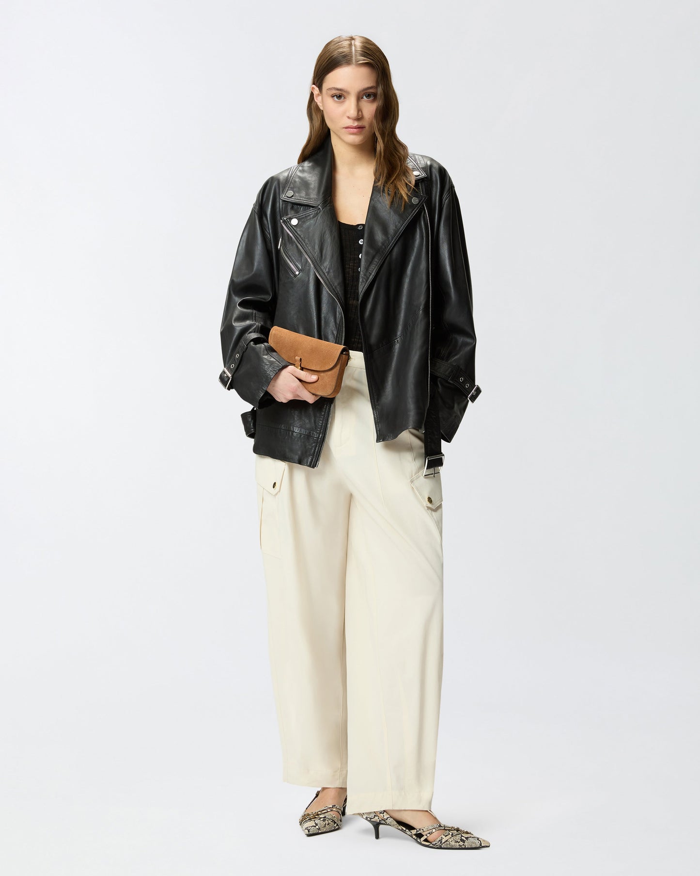 Flowing cotton trousers
