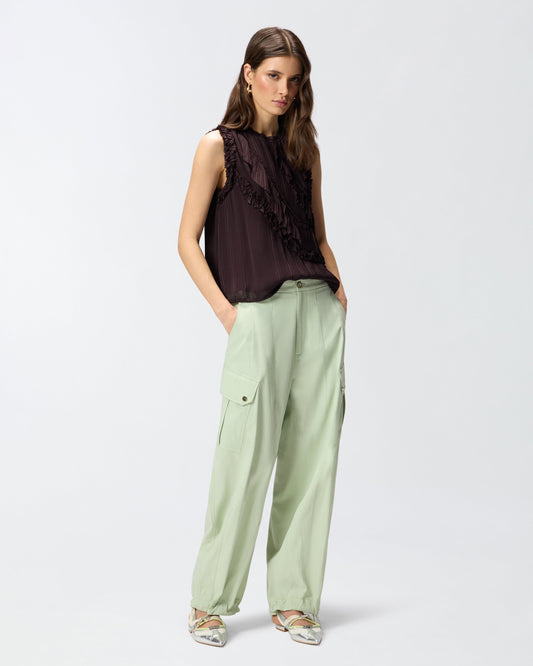 Flowing cotton trousers