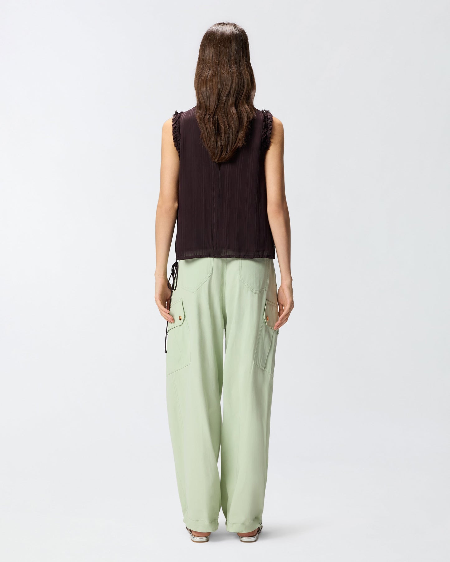 Flowing cotton trousers
