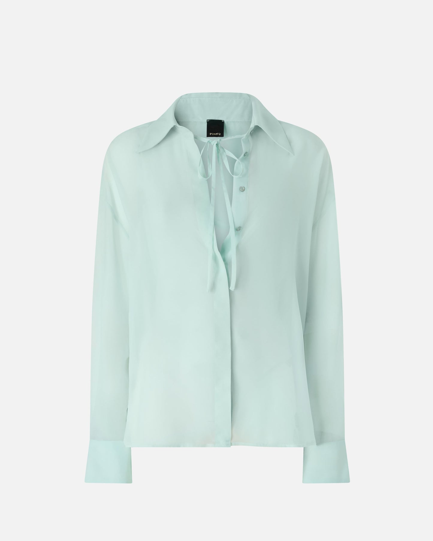 Transparent shirt in chiffon
