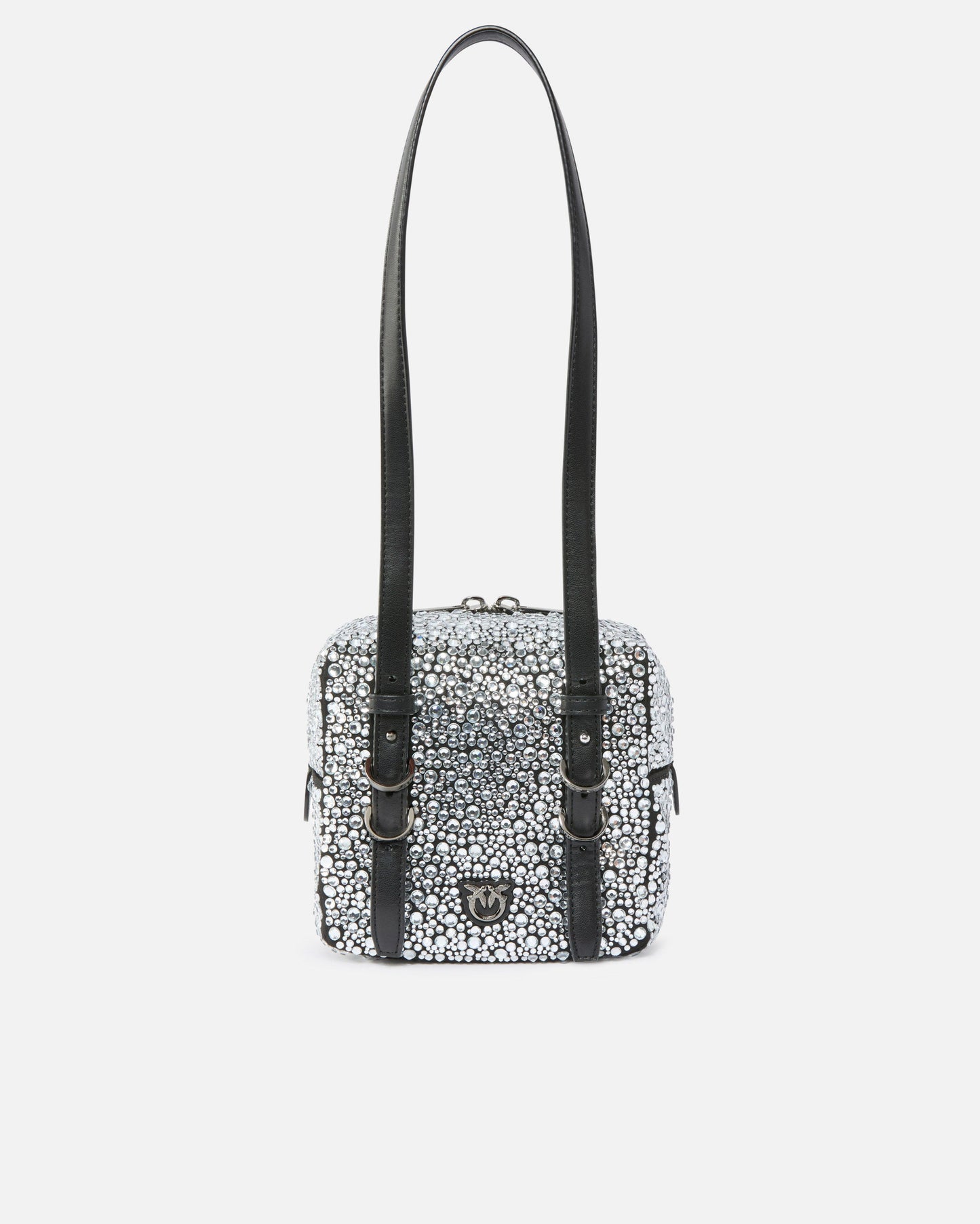 Cubic Bag fully rhinestoned crossbody bag