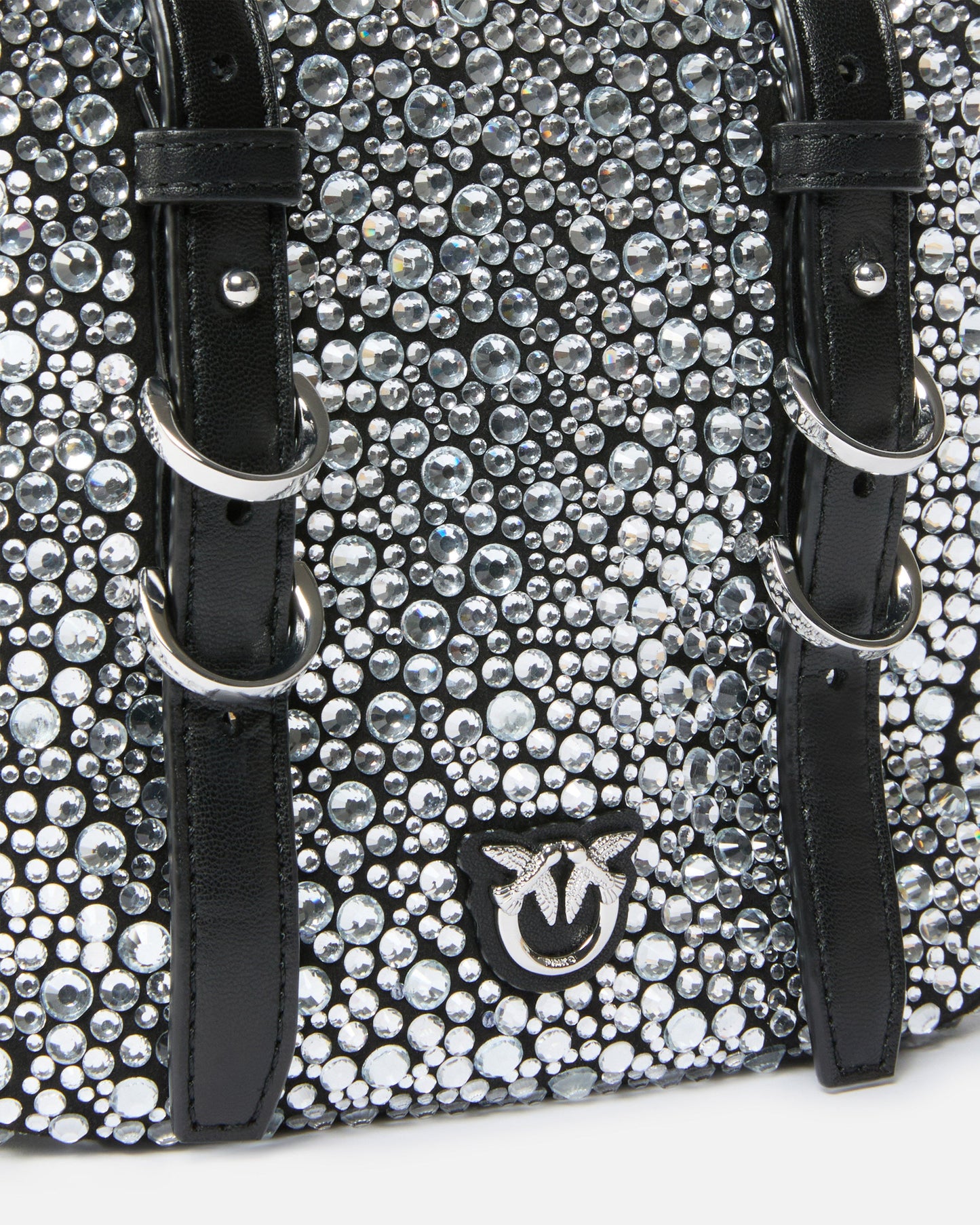 Cubic Bag fully rhinestoned crossbody bag