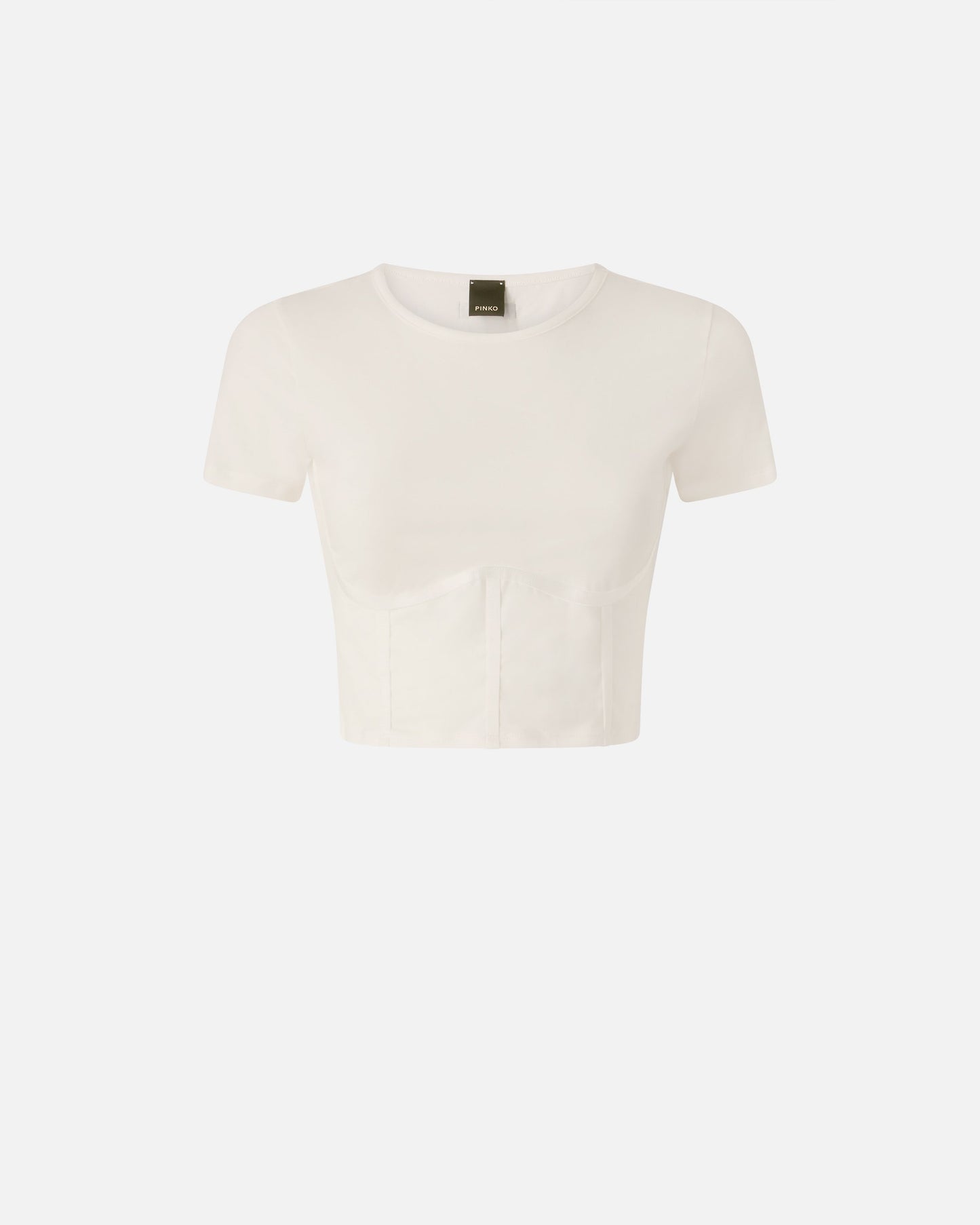 Bustier top with short sleeves