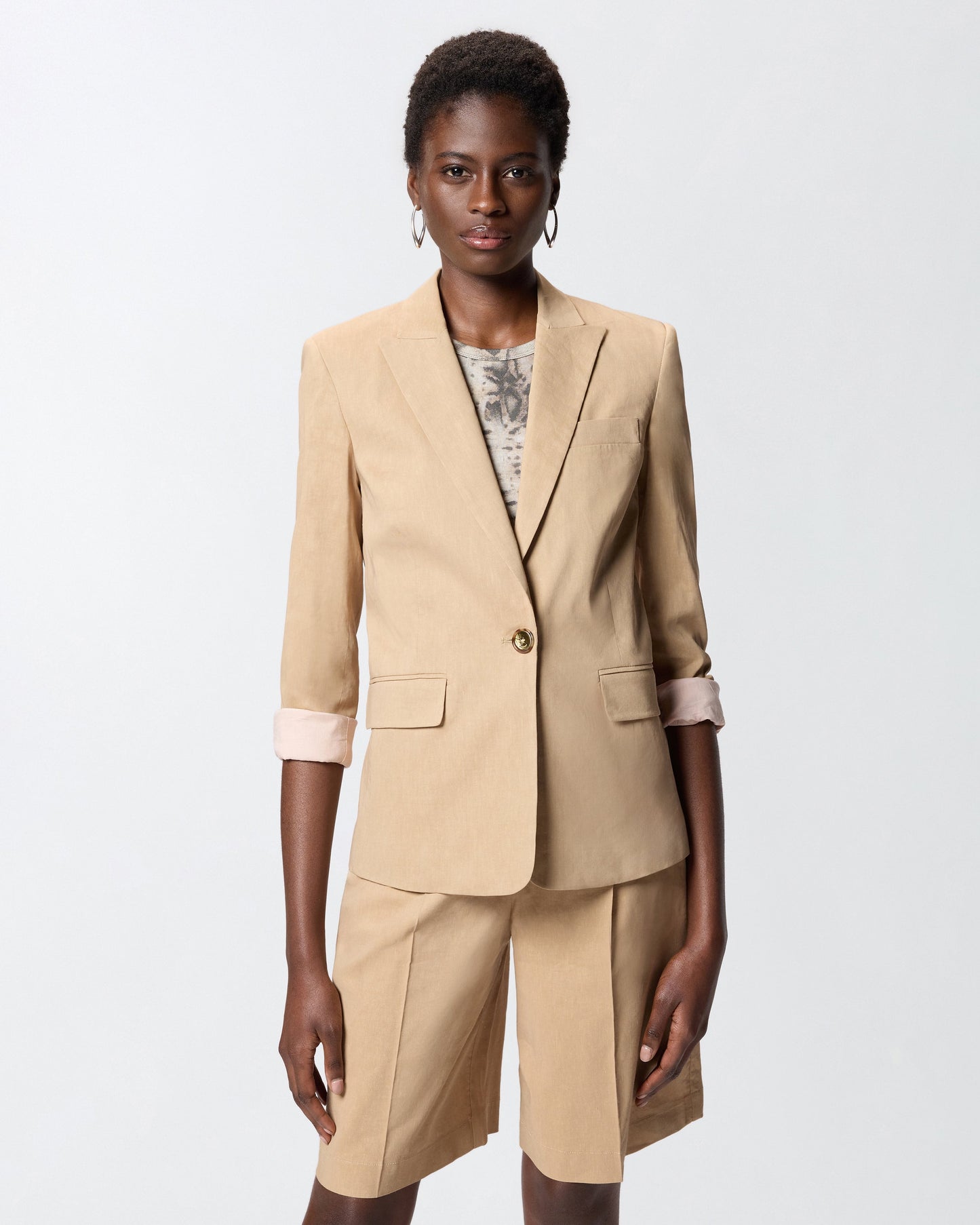 Jacket in linen blend