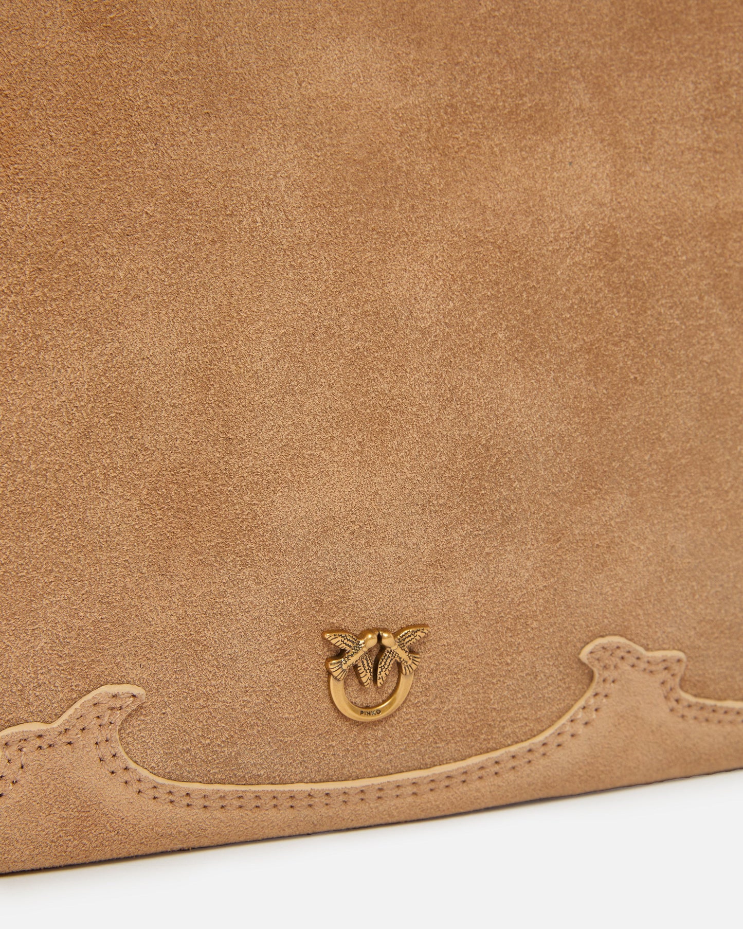 One, Two, Three Bag small crossbody bag in suede with fringes