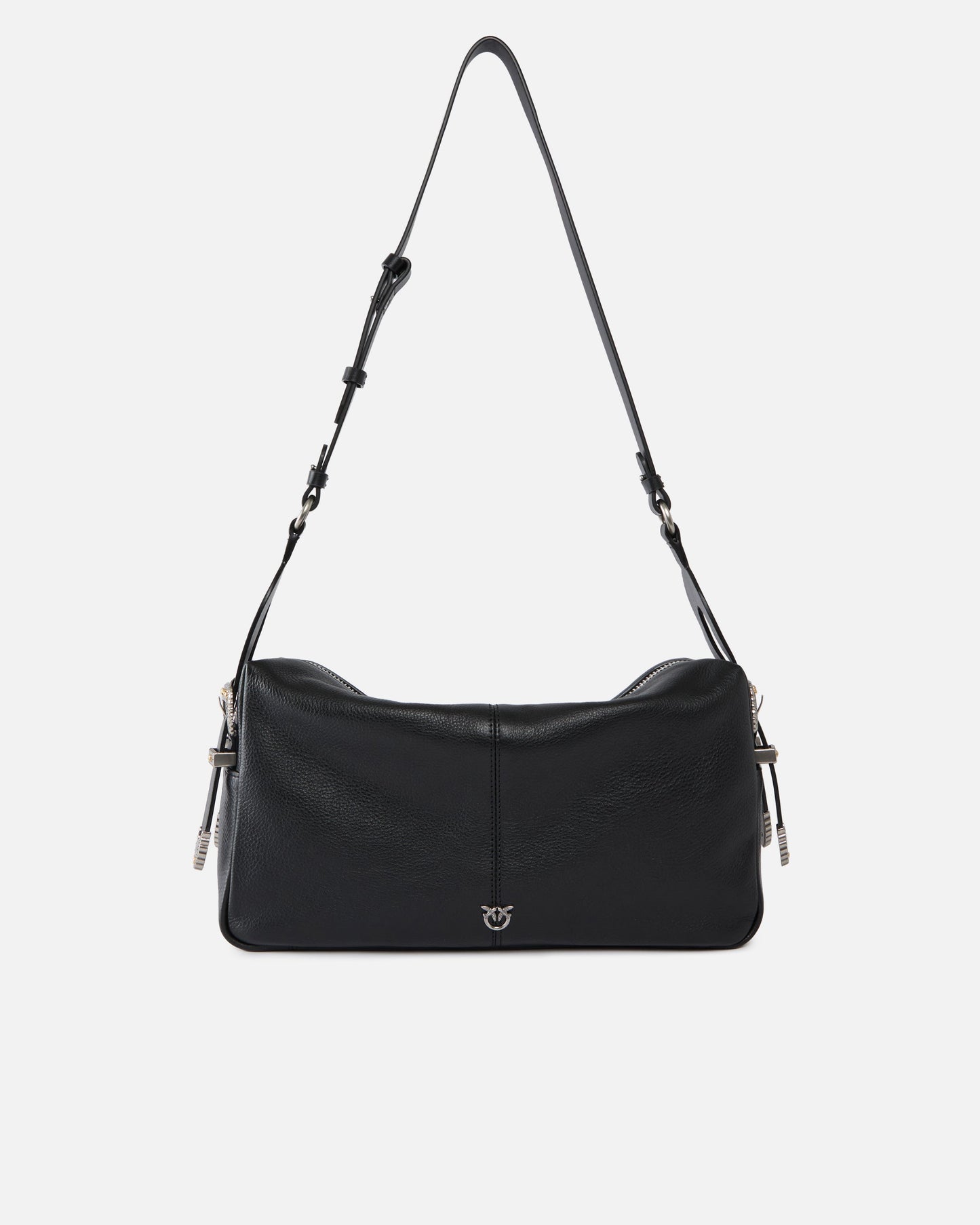 Keeper Bag medium shoulder bag in new biker leather