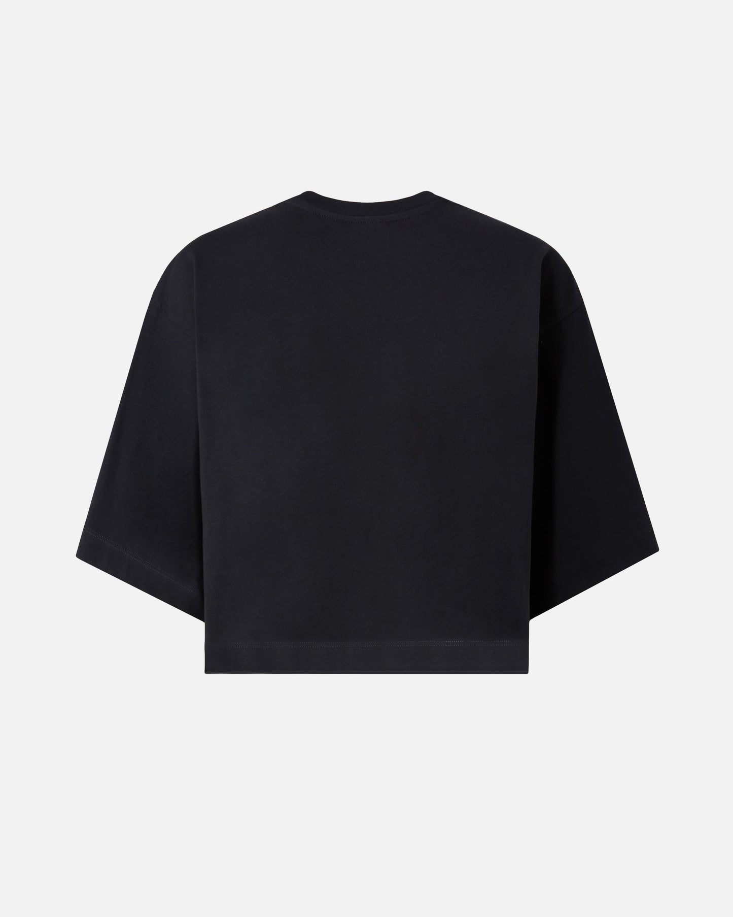 Cropped T-shirt with Love Birds embroidery