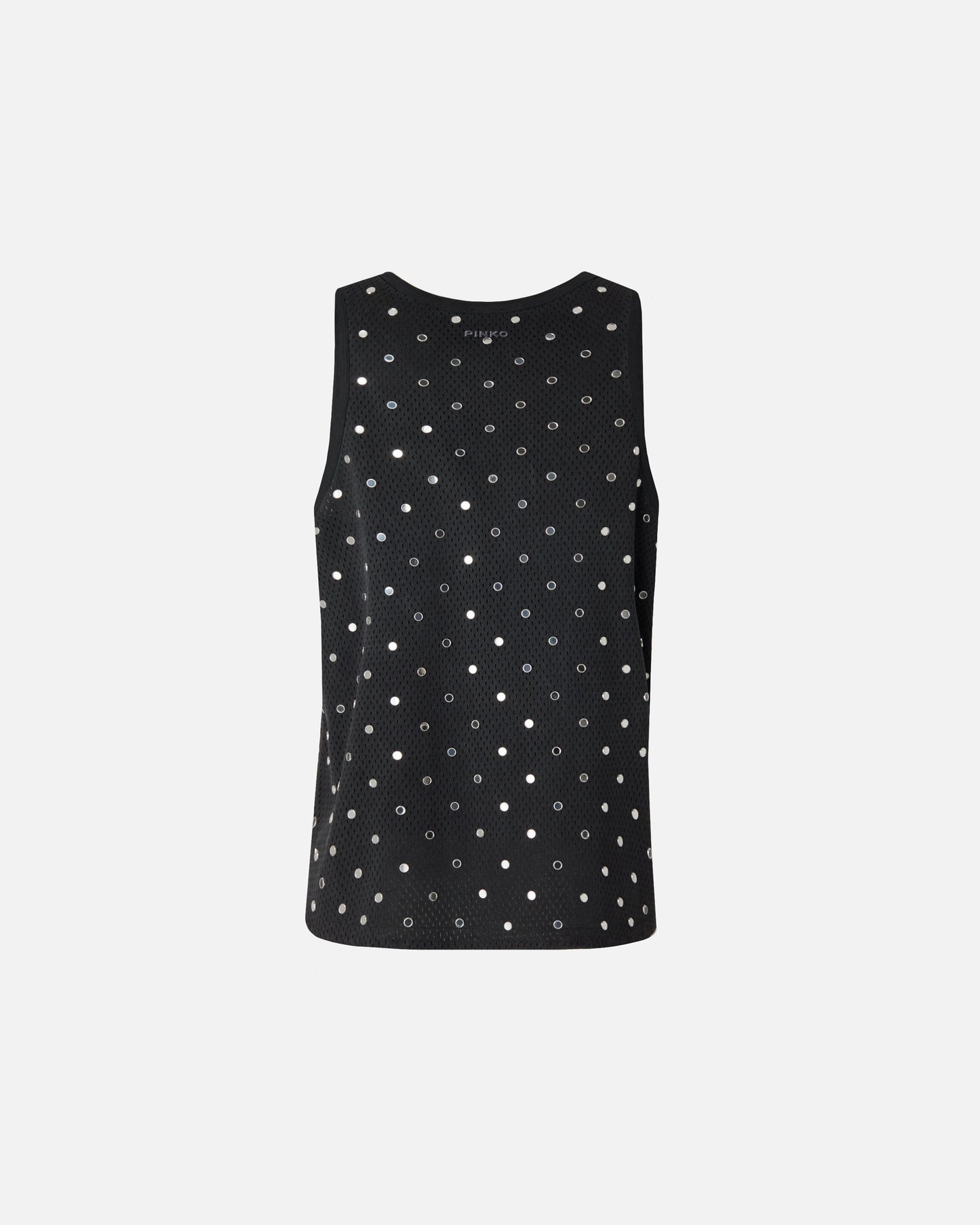 Mesh vest top with mirror detail
