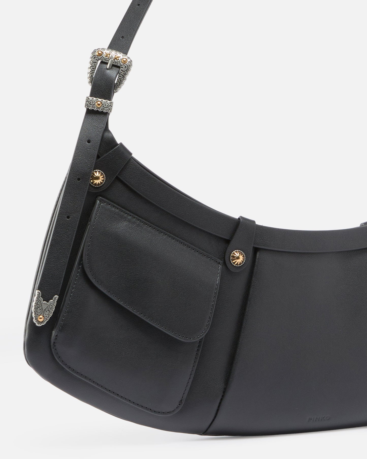Pocket Body Bag large shoulder bag in leather with pockets