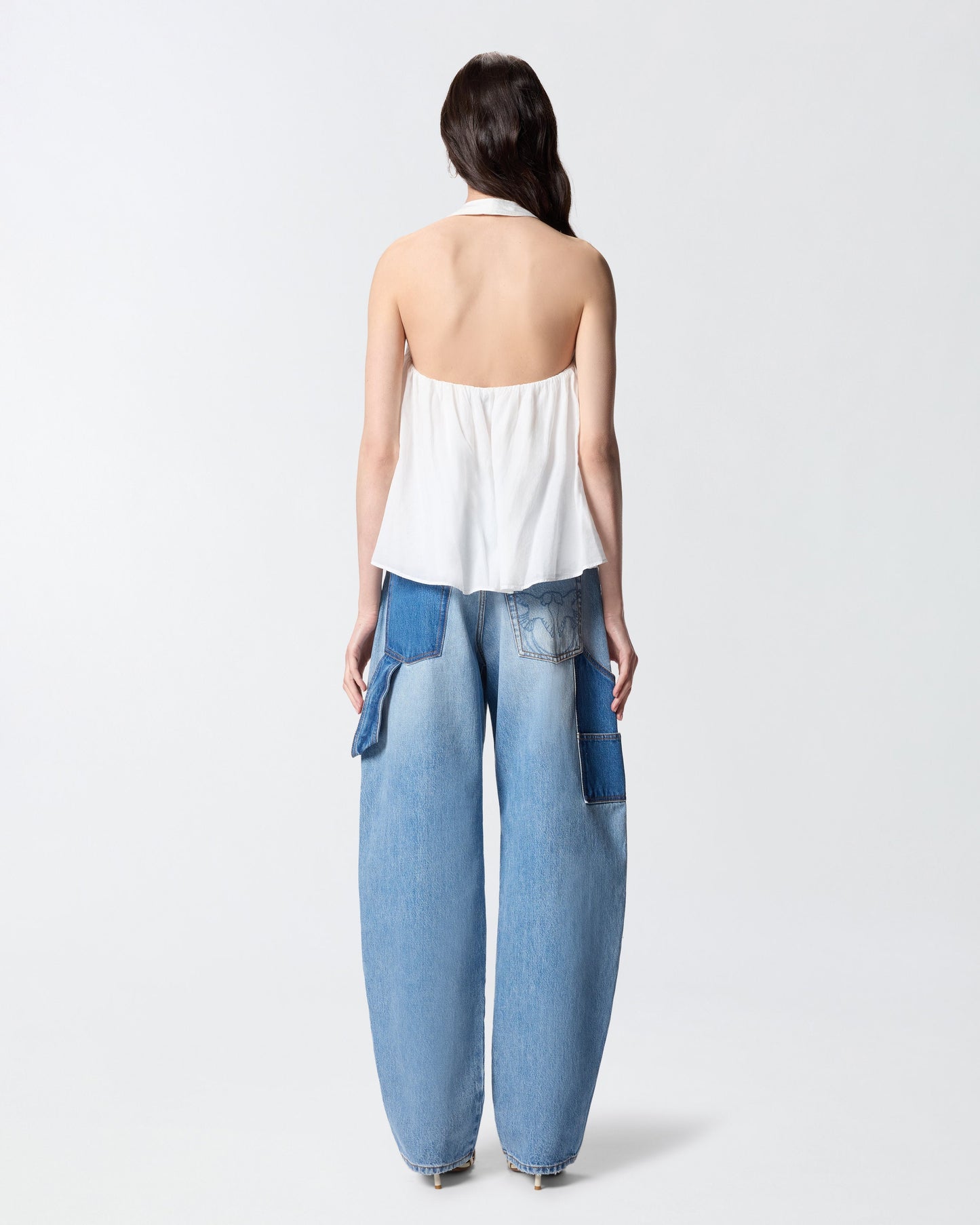 Lightweight top with laces and Texan details