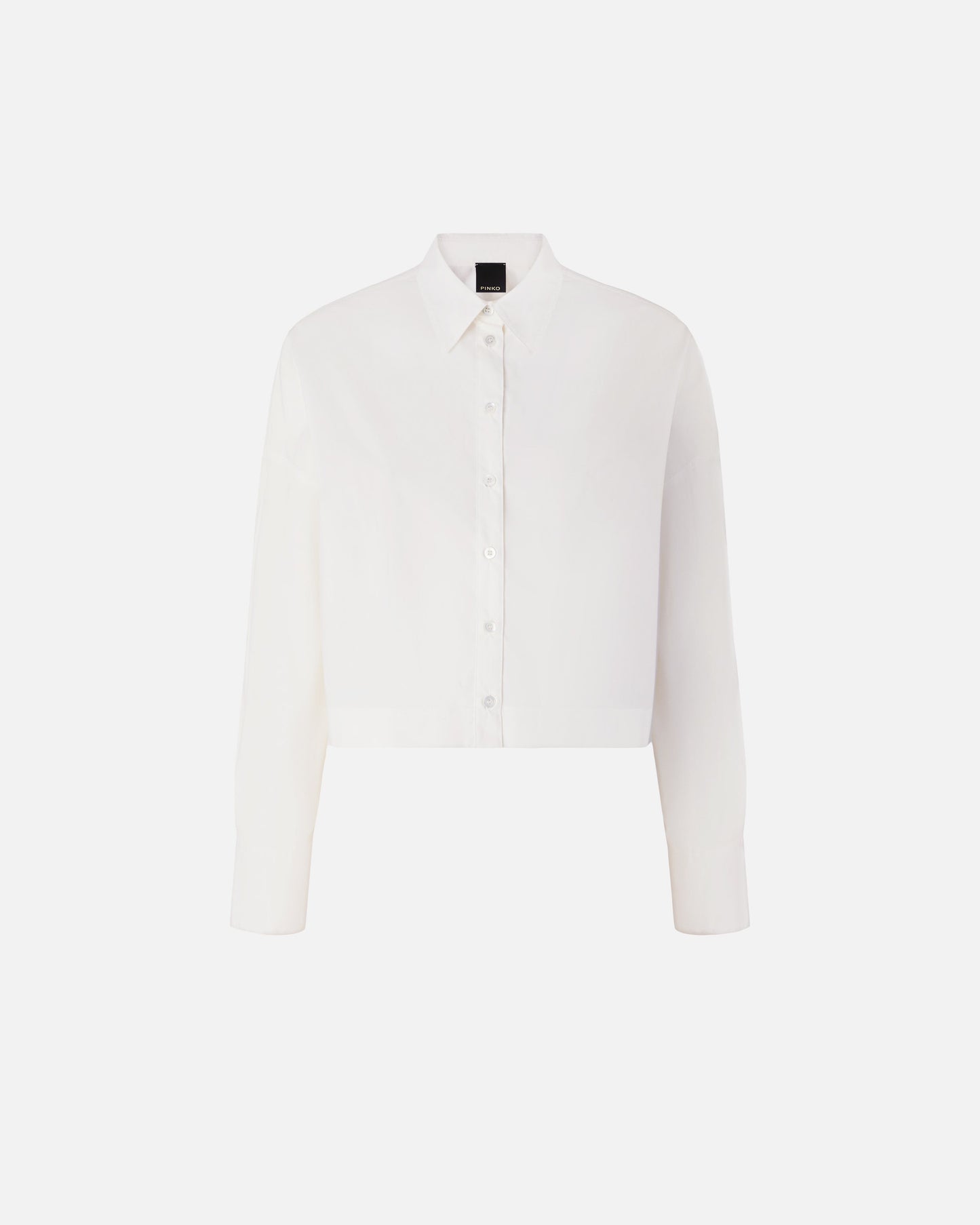 Cropped shirt with gathered back