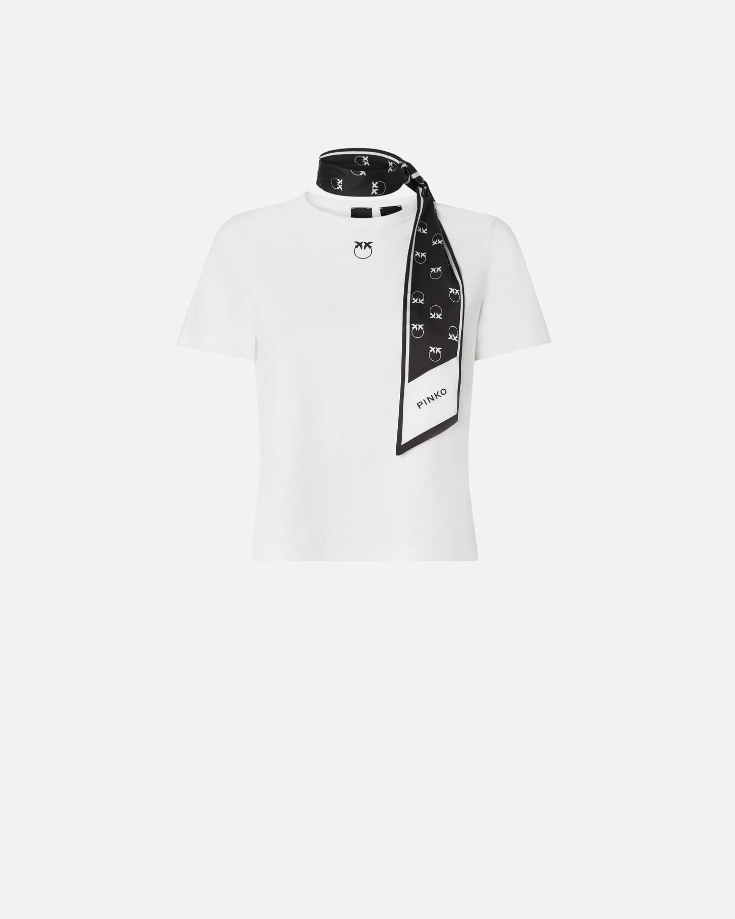 T-shirt with Love Birds logo scarf