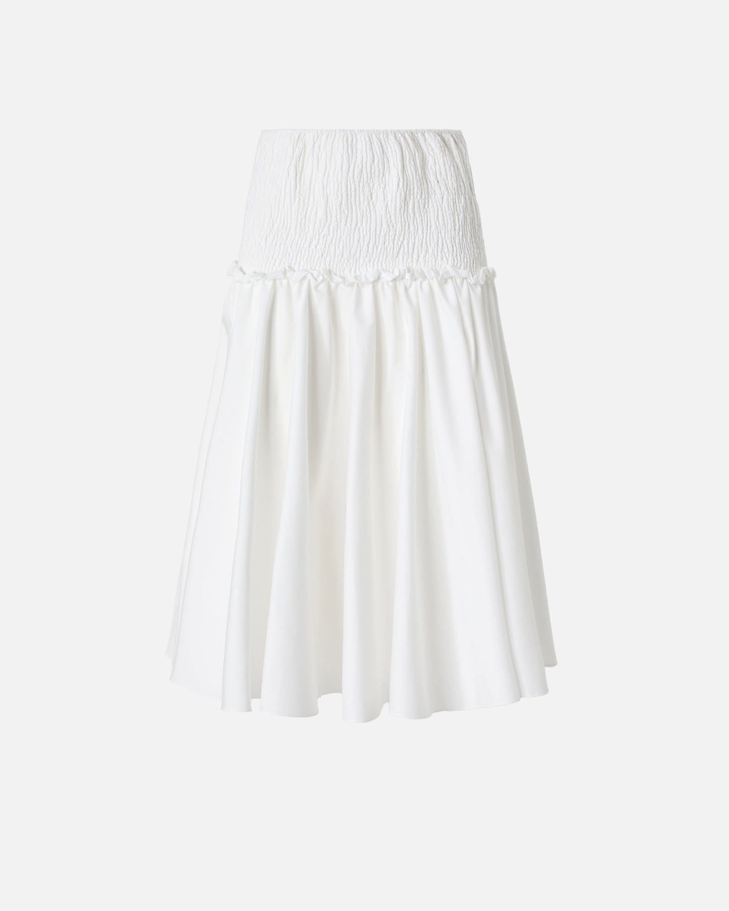 Midi skirt with elasticated band