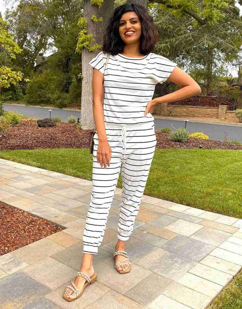 ANRABESS Lässiger Off-Shoulder-Overall mit elastischer Taille und Stretch-Stoff